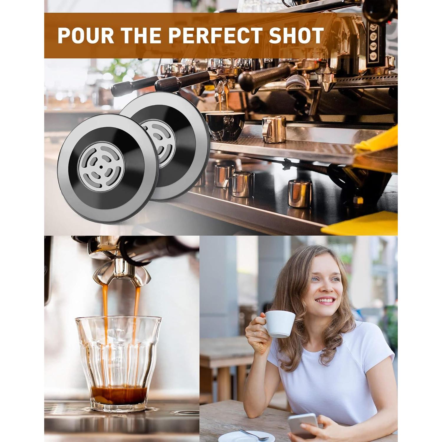 Disco de Limpieza para Espresso SONGTIY 54mm 2PCS Silicona