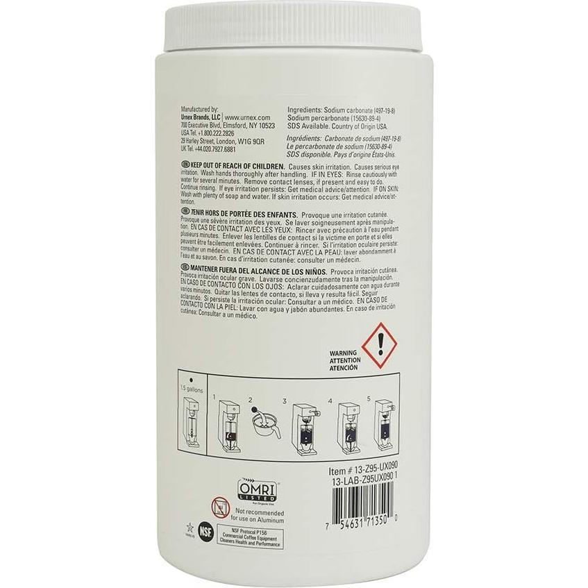 Tabletas de Limpieza Urnex Tabz Z95 - 90 Unidades