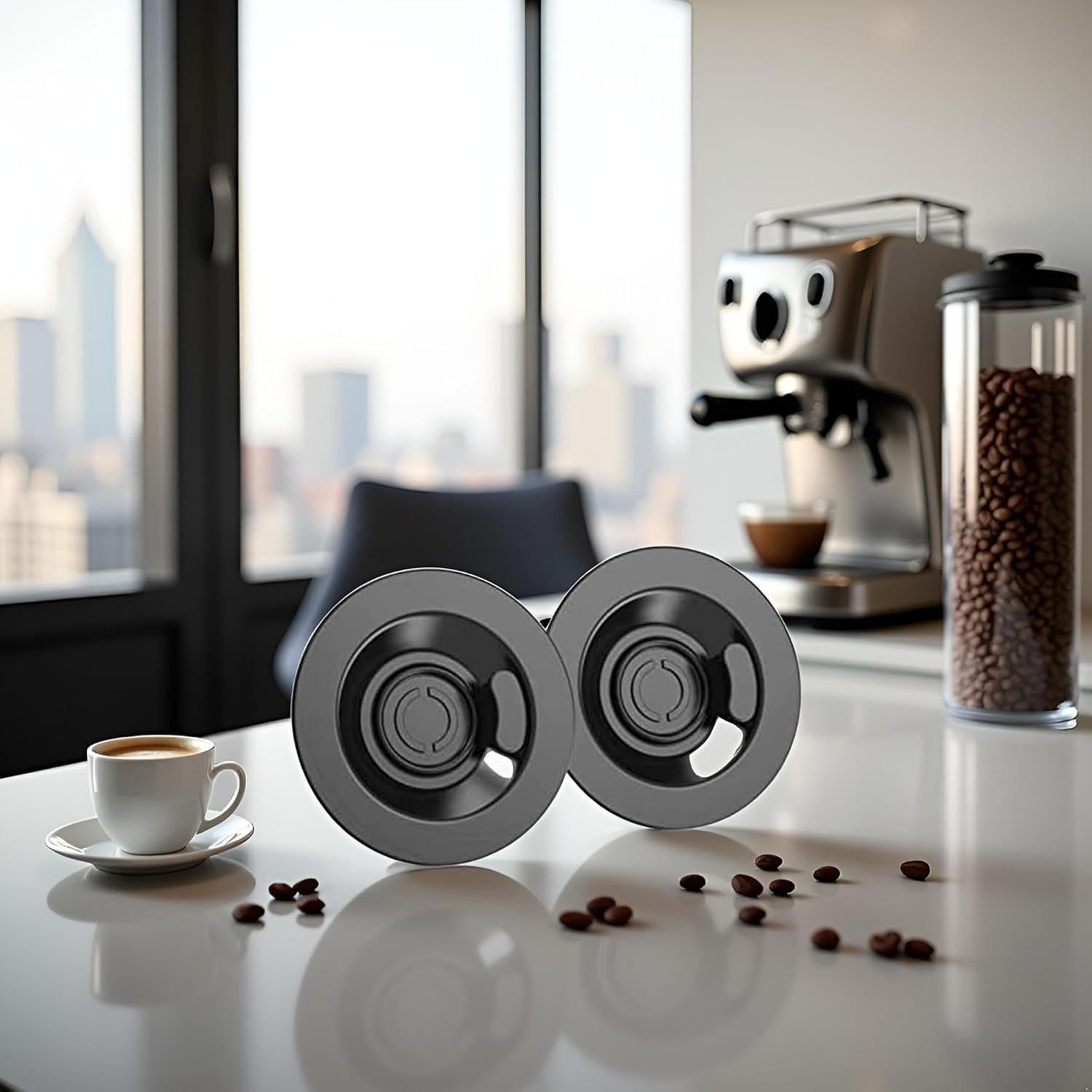Discos de Limpieza de Espresso DPWOUM 54mm - 2 Piezas