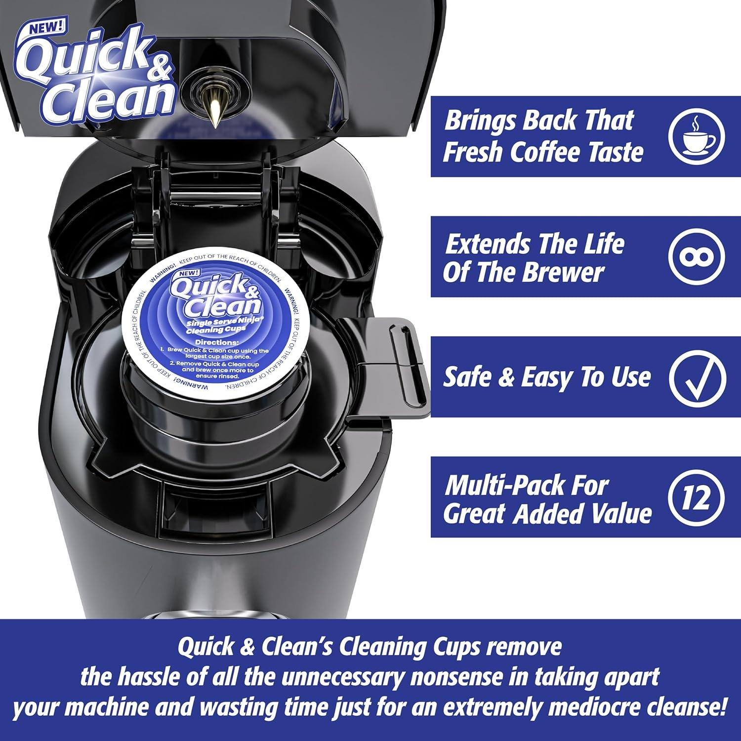 Pods de limpieza Quick & Clean 12 unidades para máquinas de café Ninja