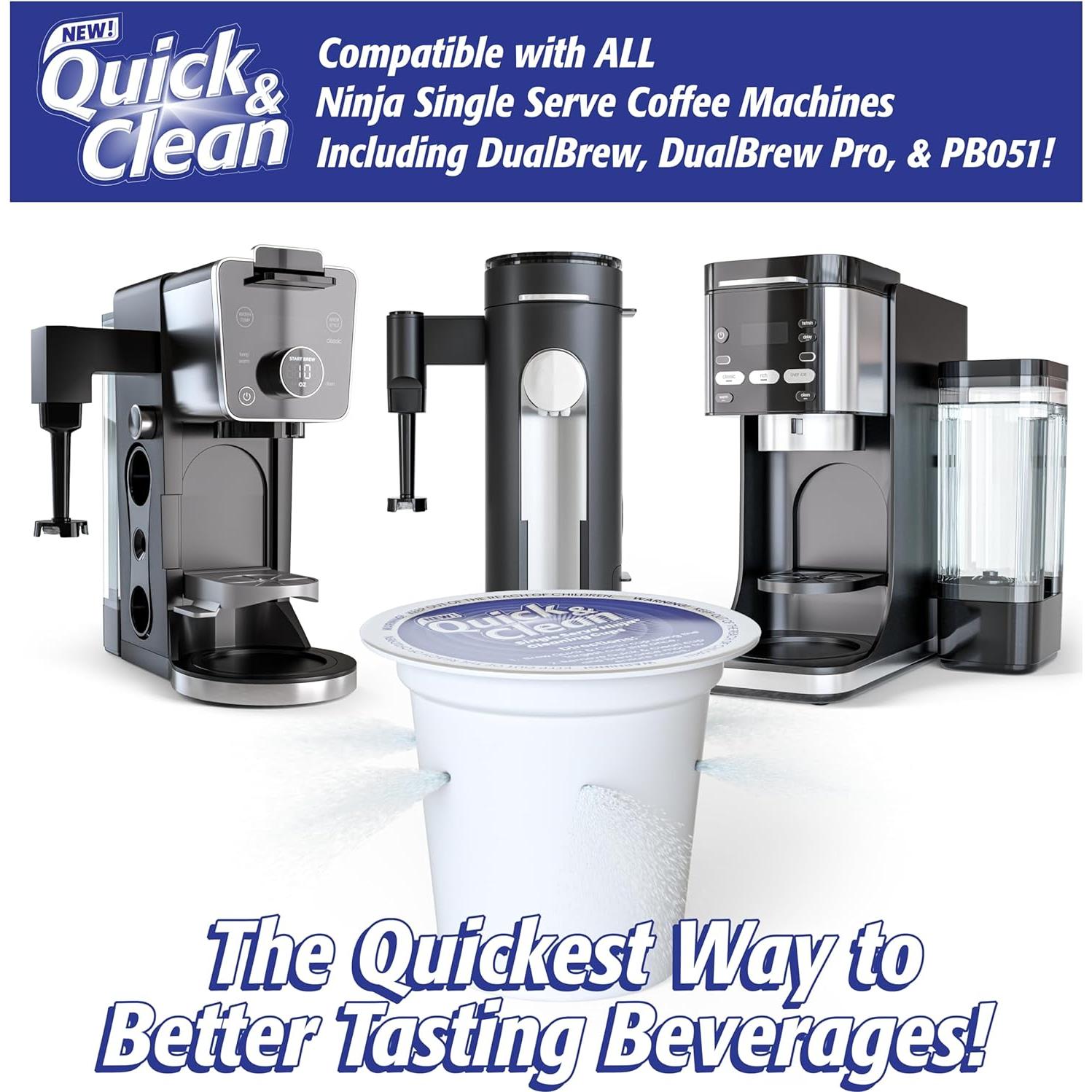 Pods de limpieza Quick & Clean 12 unidades para máquinas de café Ninja