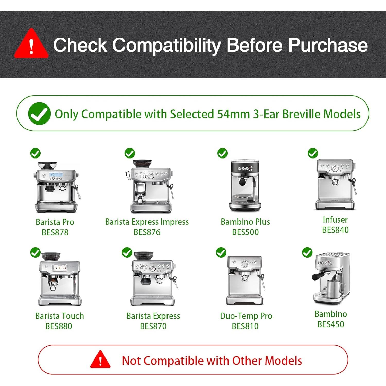 Portafiltro Sin Fondo 54mm WhaleSiper para Breville
