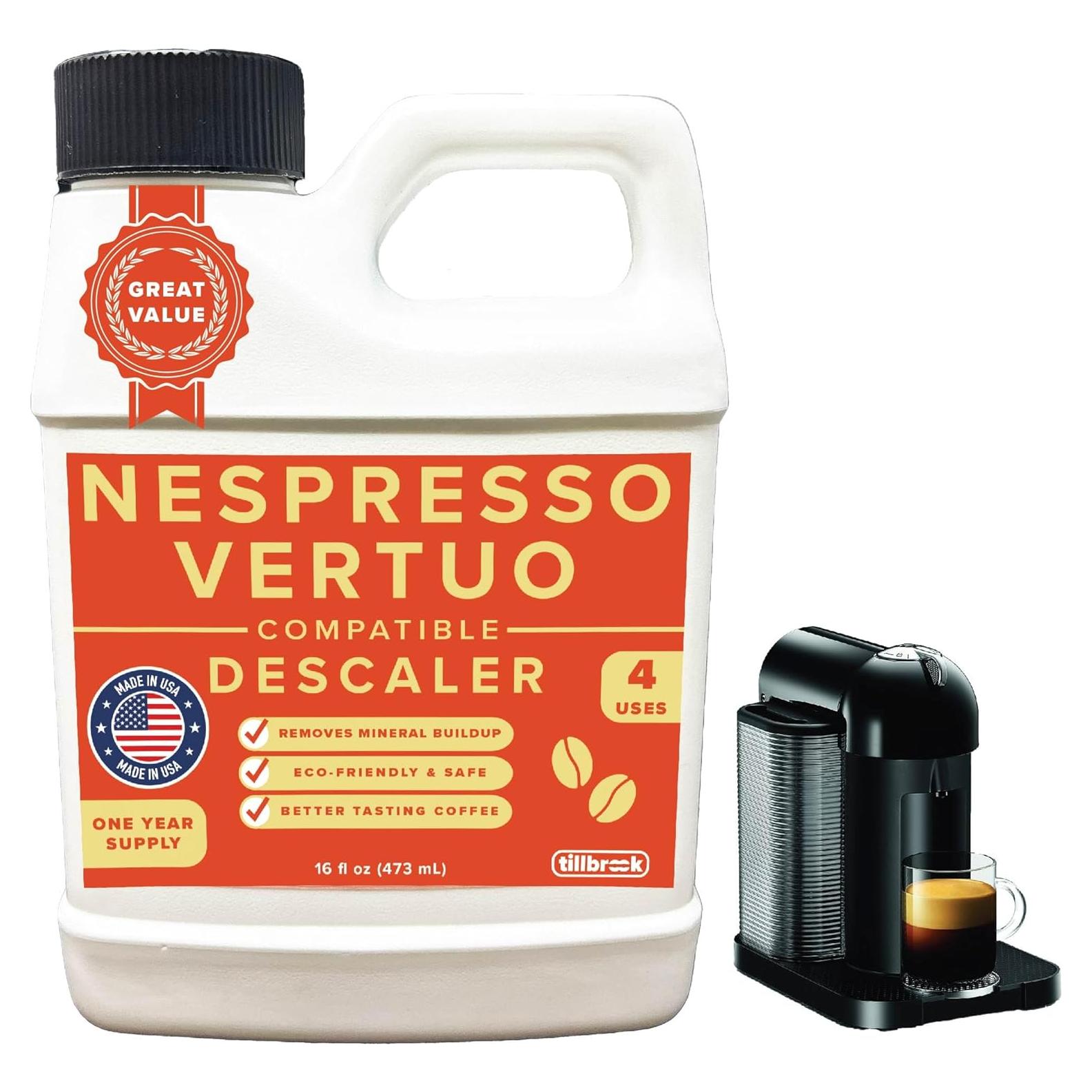 Desincrustante Tillbrook para Cafeteras Nespresso Vertuo - 118ml