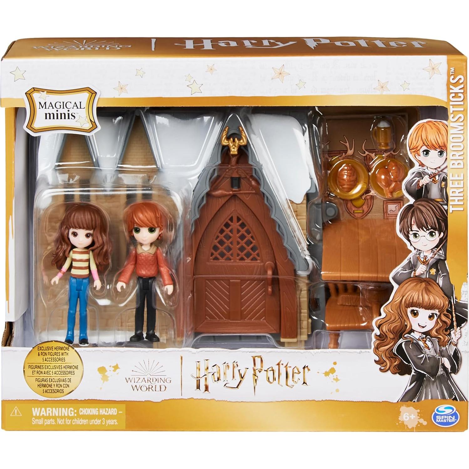 Set de Juego Tres Escobas Mágicas Harry Potter con Figuras