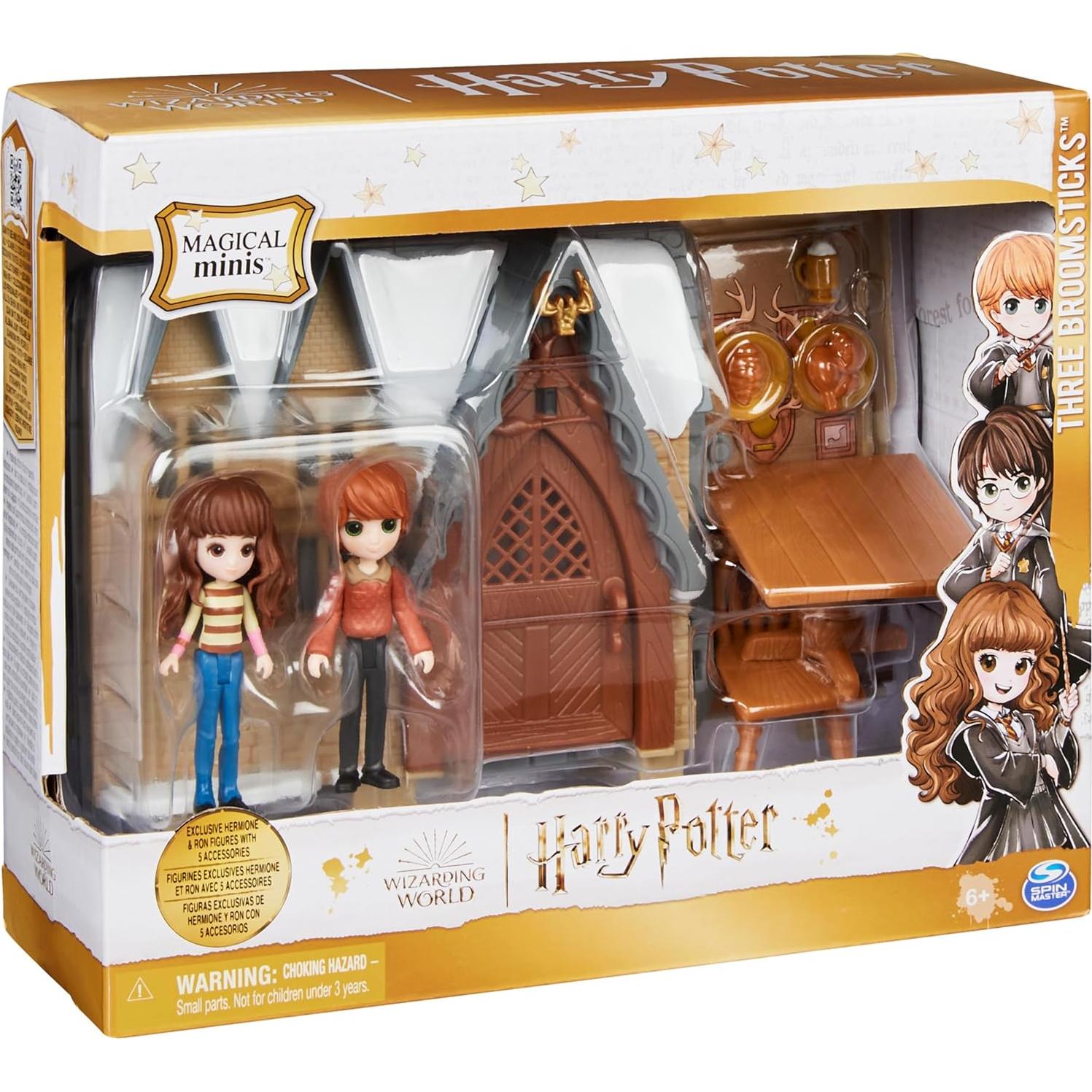 Set de Juego Tres Escobas Mágicas Harry Potter con Figuras