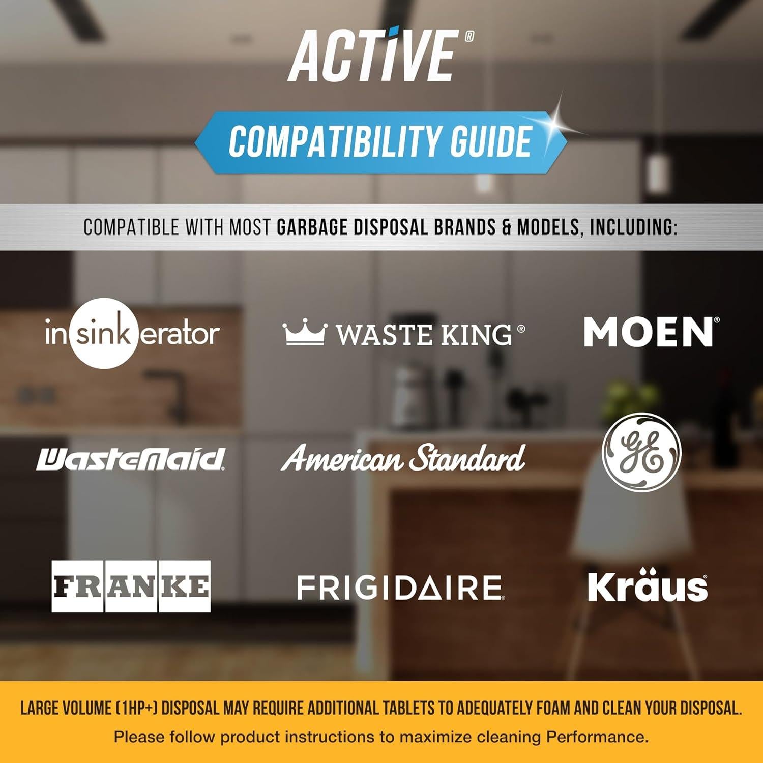 Tabletas de Limpieza Active 48 Unidades - Desincrustante y Desodorante