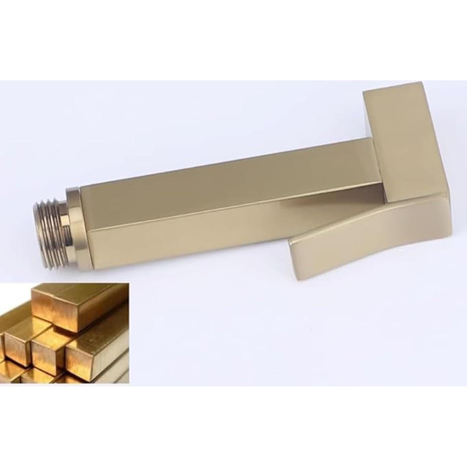 Rociador de Bidet de Mano HOMCBEC Dorado Cepillado con Soporte y Manguera