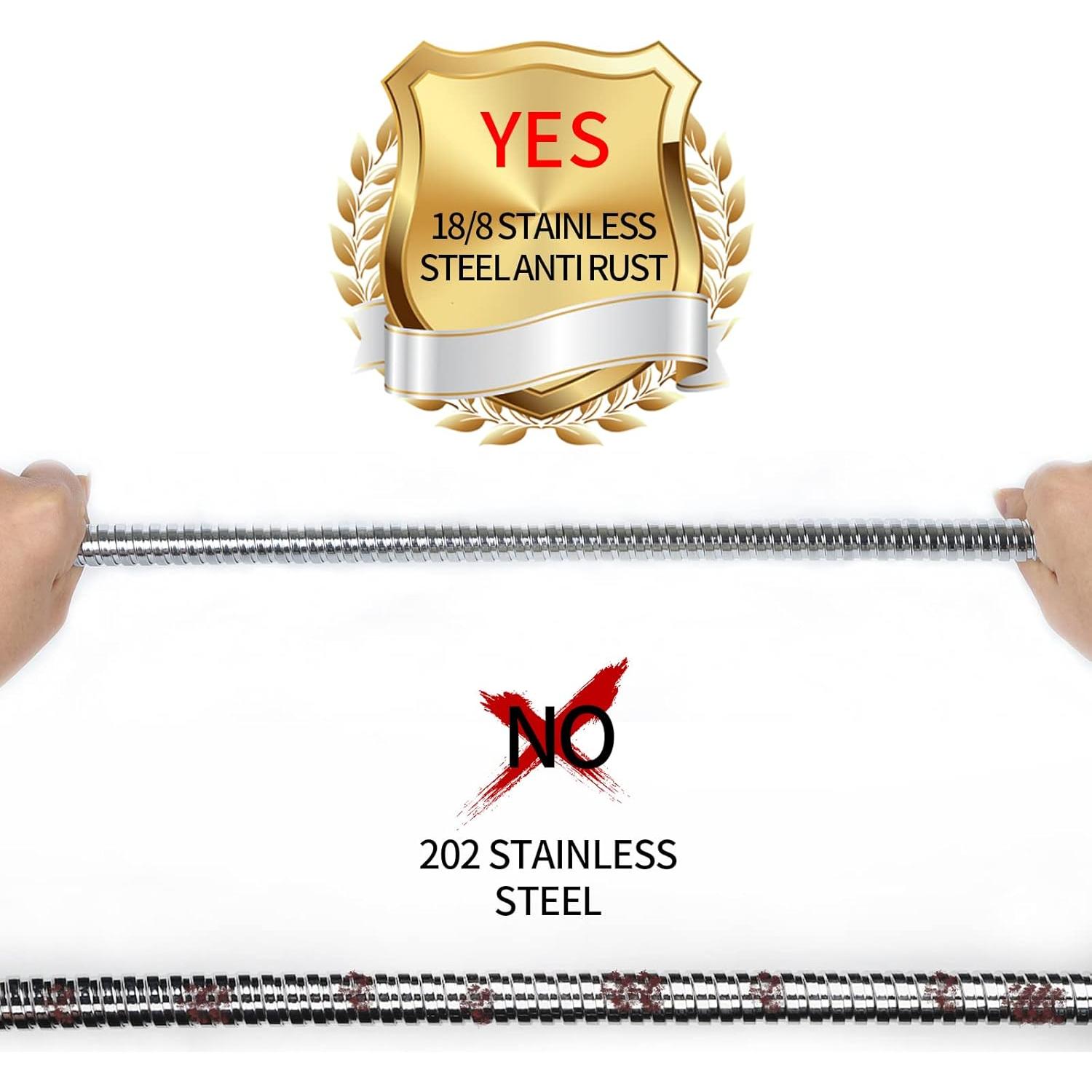 Manguera de Ducha Klabb 177.8 cm Acero Inoxidable Flexible