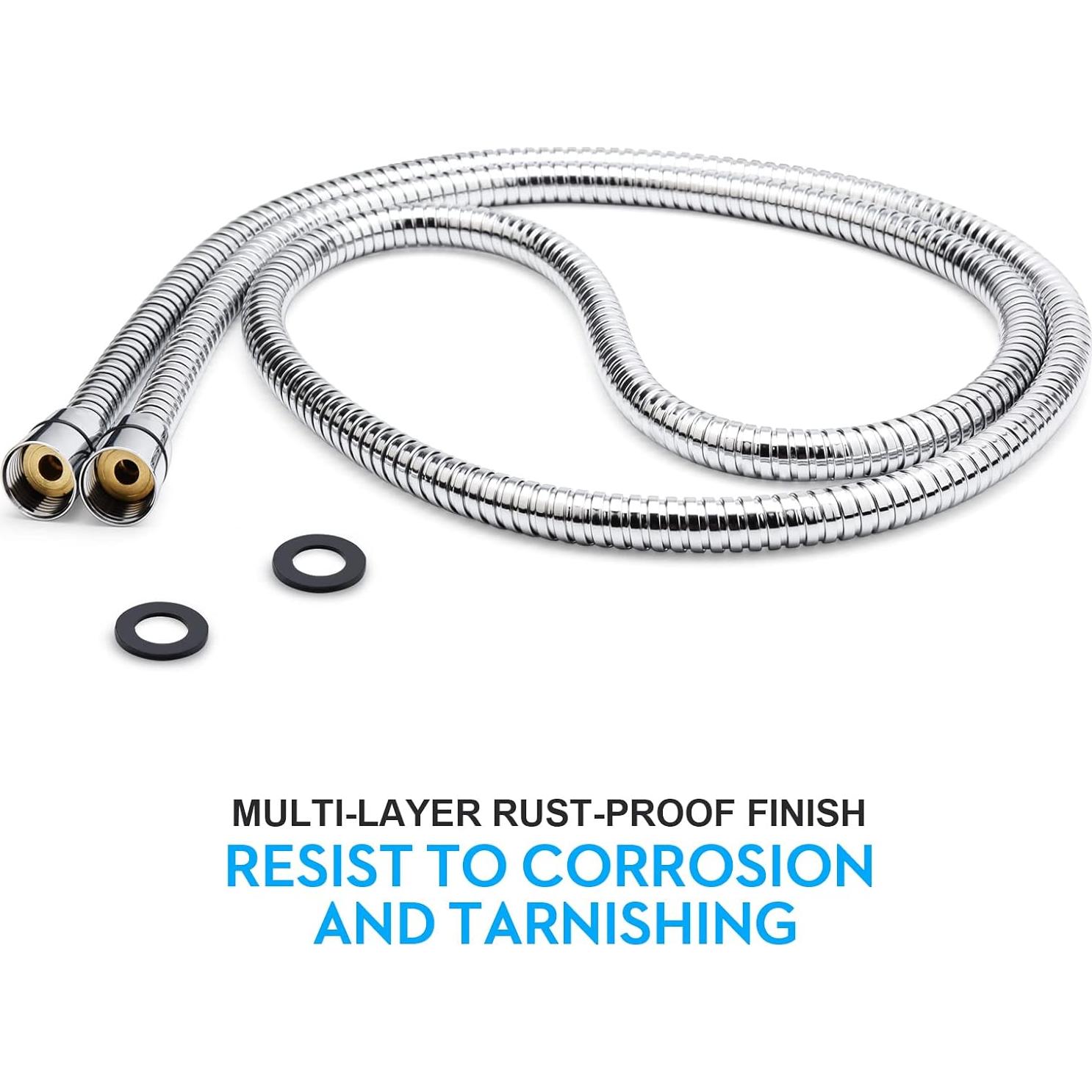 Manguera de Ducha Blissland 2m Acero Inoxidable Cromo Flexible