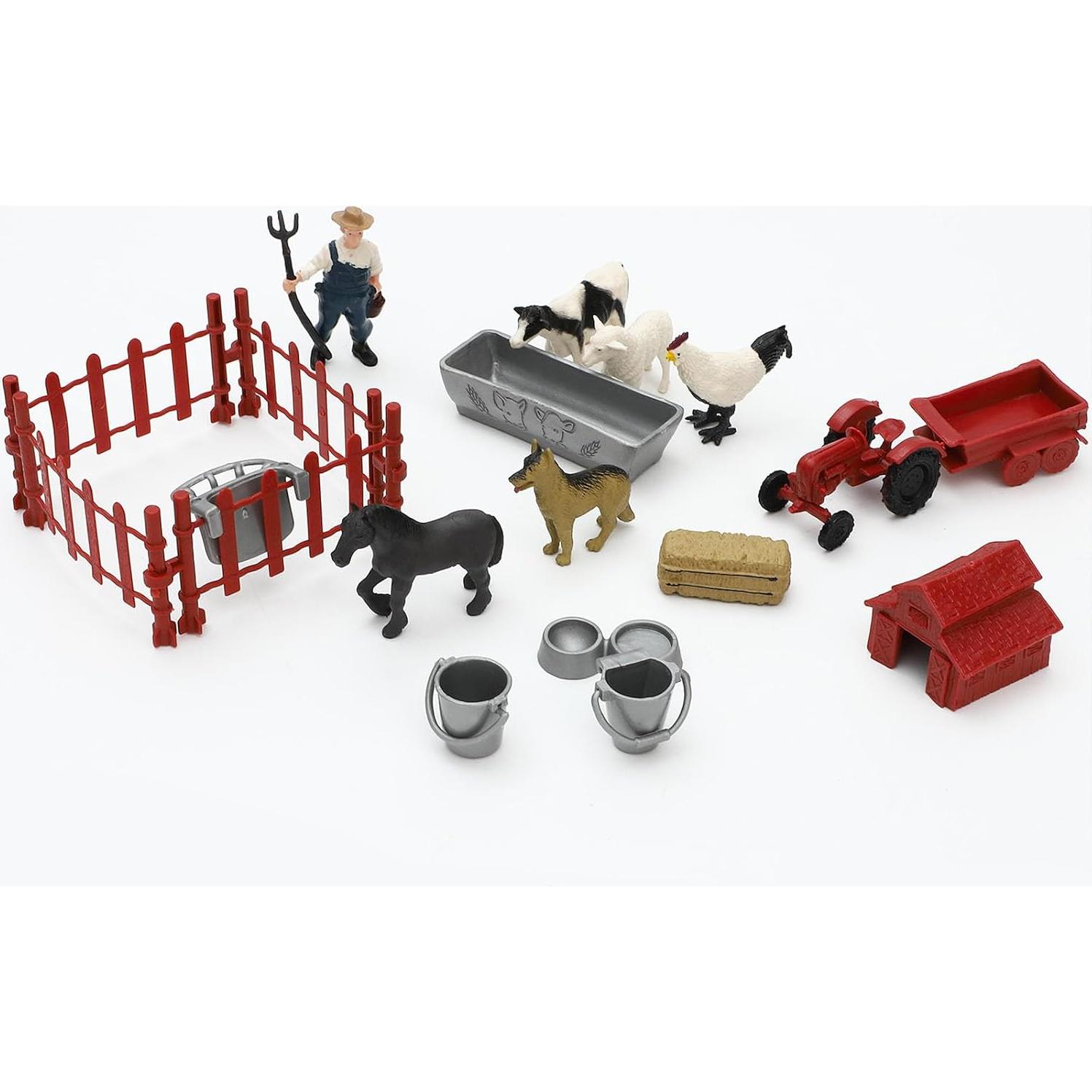 Juego de Figuras de Animales de Granja ONEST 25 Piezas