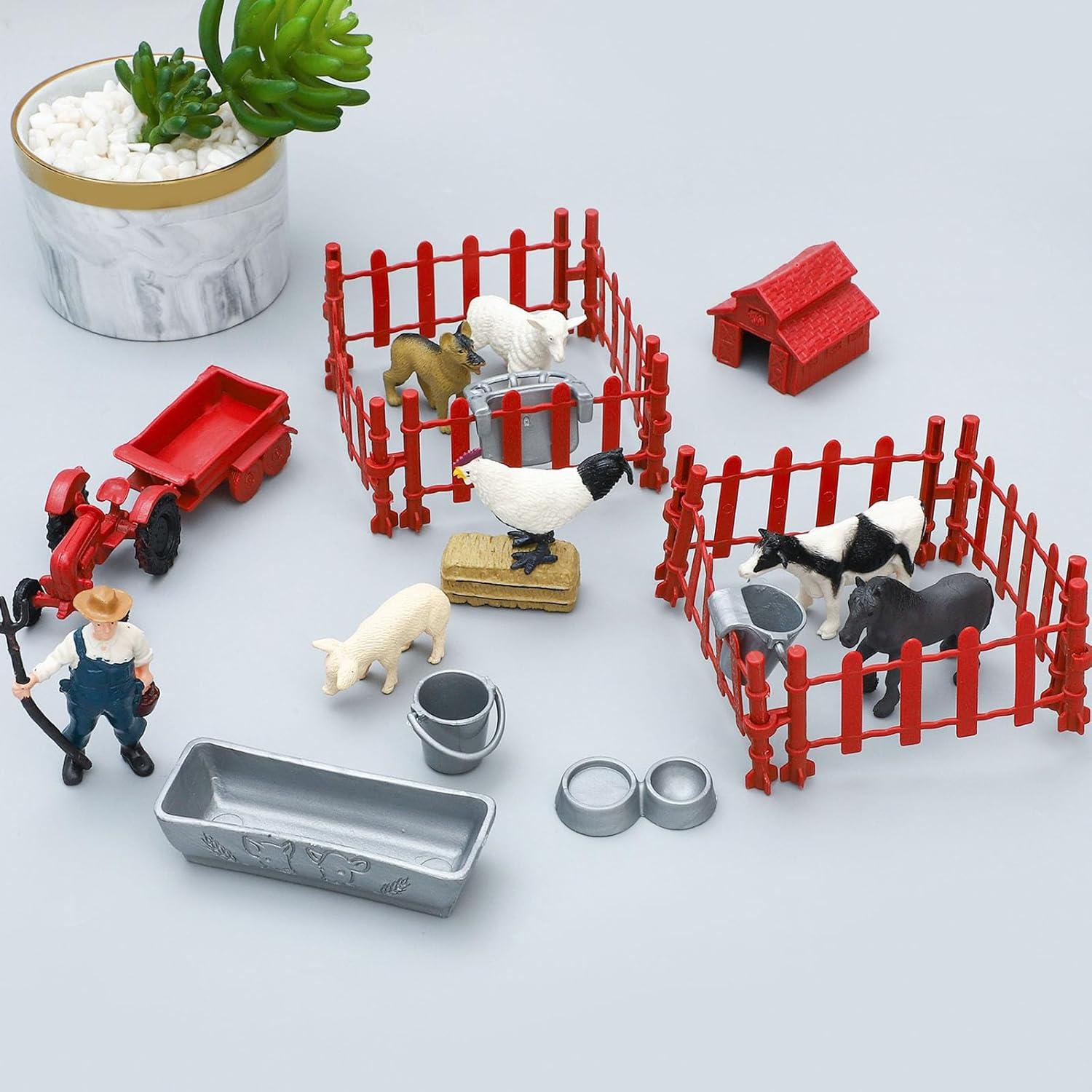 Juego de Figuras de Animales de Granja ONEST 25 Piezas