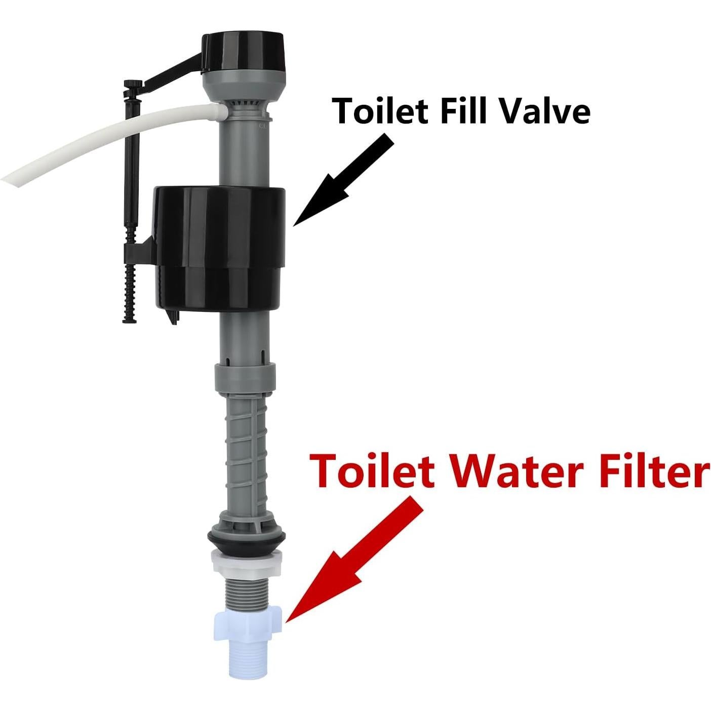 Adaptador de Filtro de Agua para Inodoro YUHX 7/8" Blanco 2 PCS