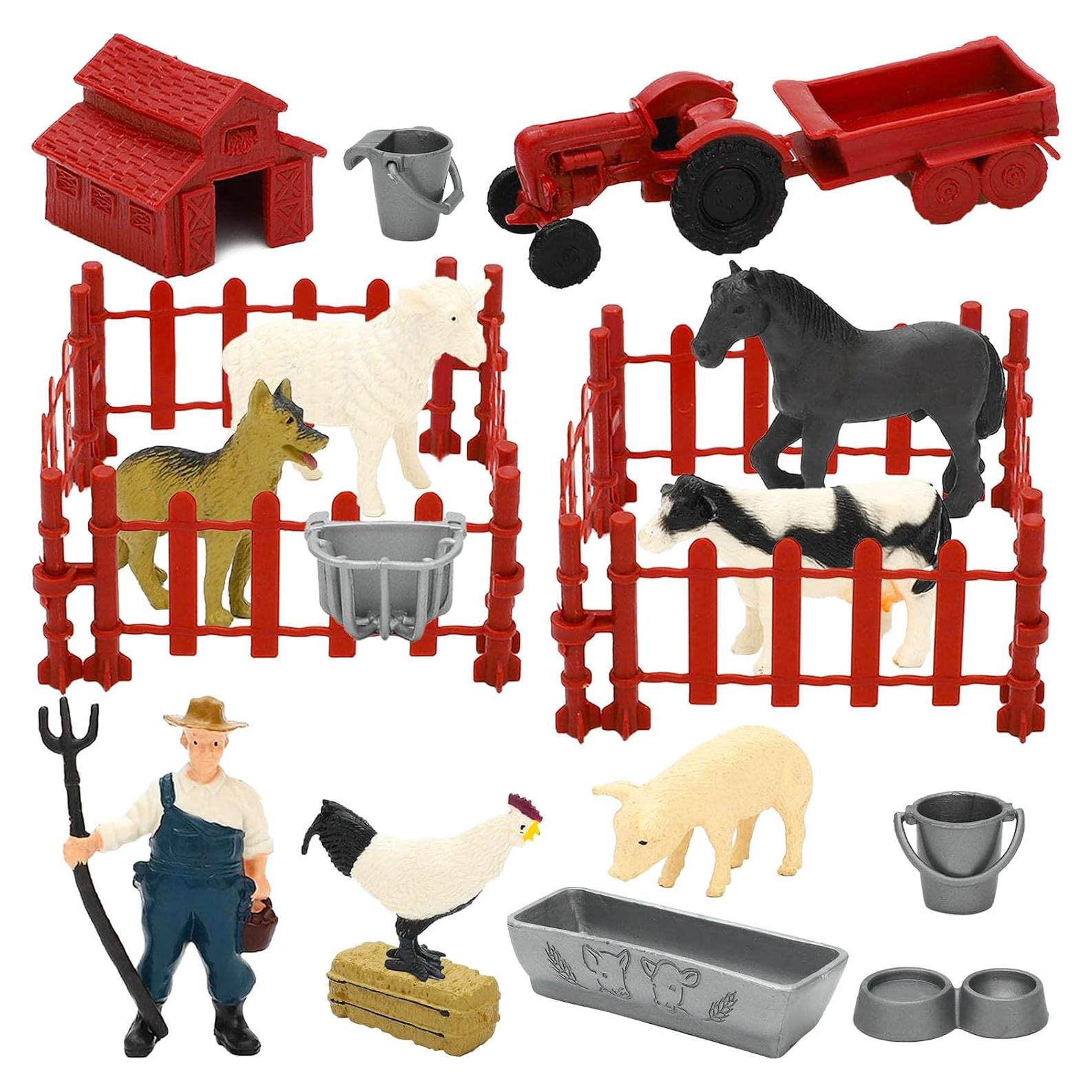 Figuras de Animales de Granja ONEST 25 Piezas Realistas