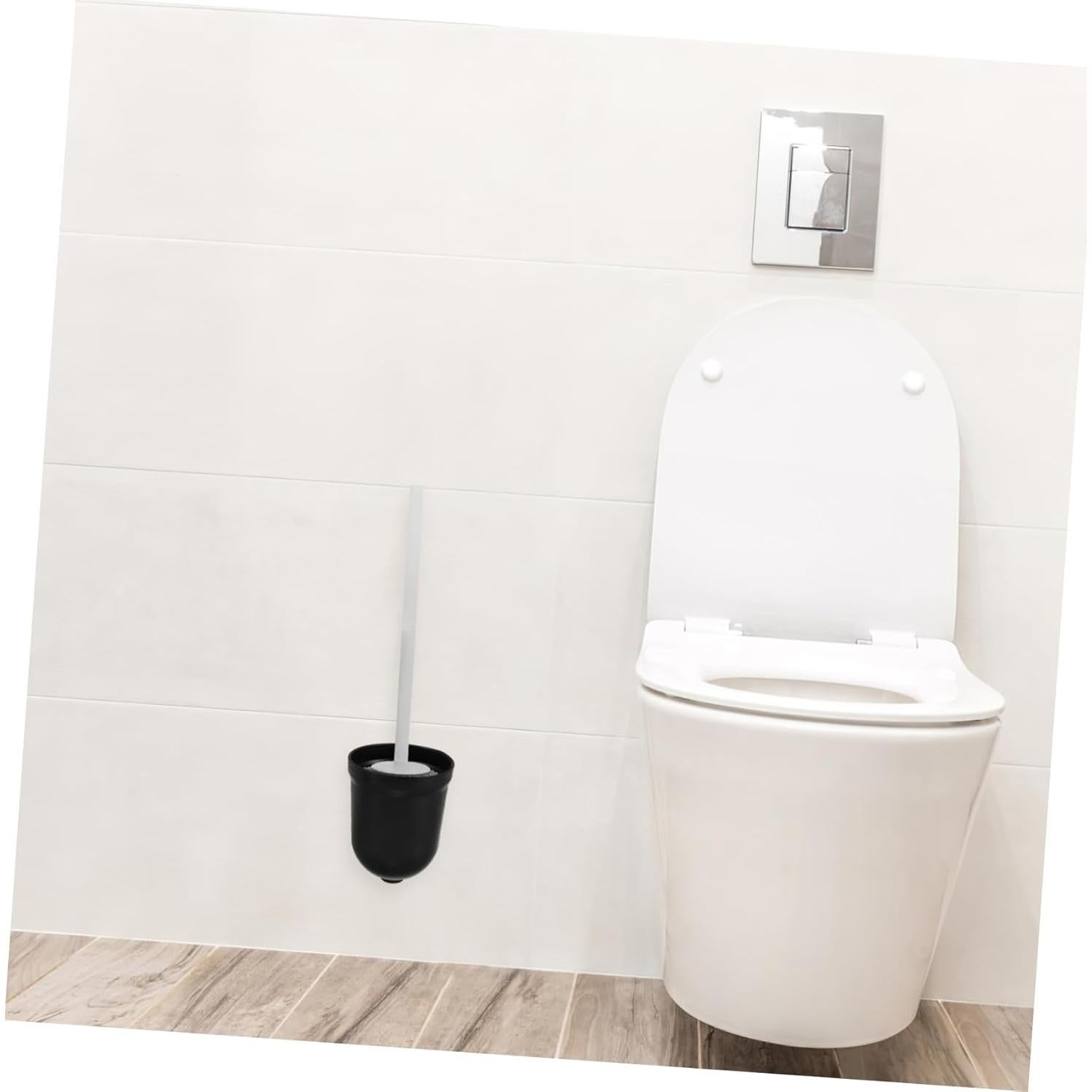 Juego de 2 Soportes para Cepillos de Inodoro DEARMAMY Negro