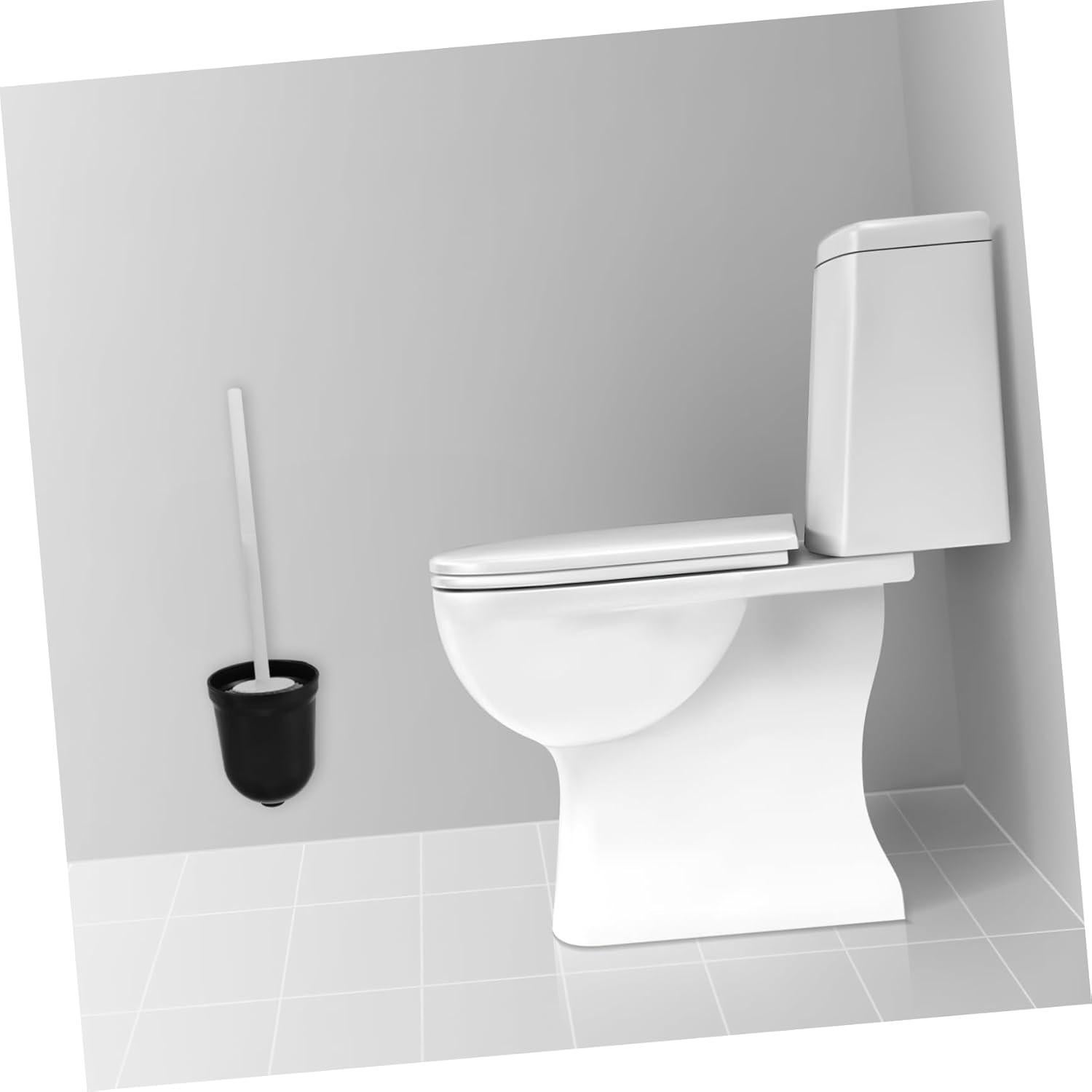 Juego de 2 Soportes para Cepillos de Inodoro DEARMAMY Negro