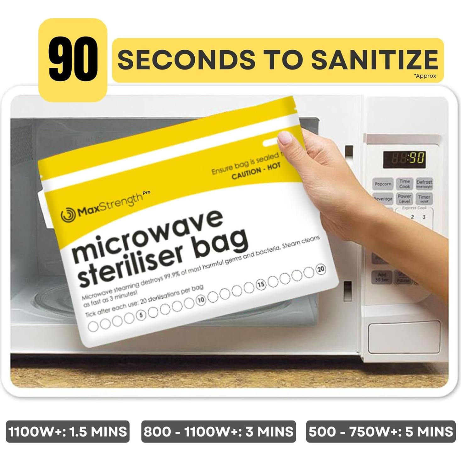 Bolsas Esterilizadoras para Microondas Max Strength Pro 20pc