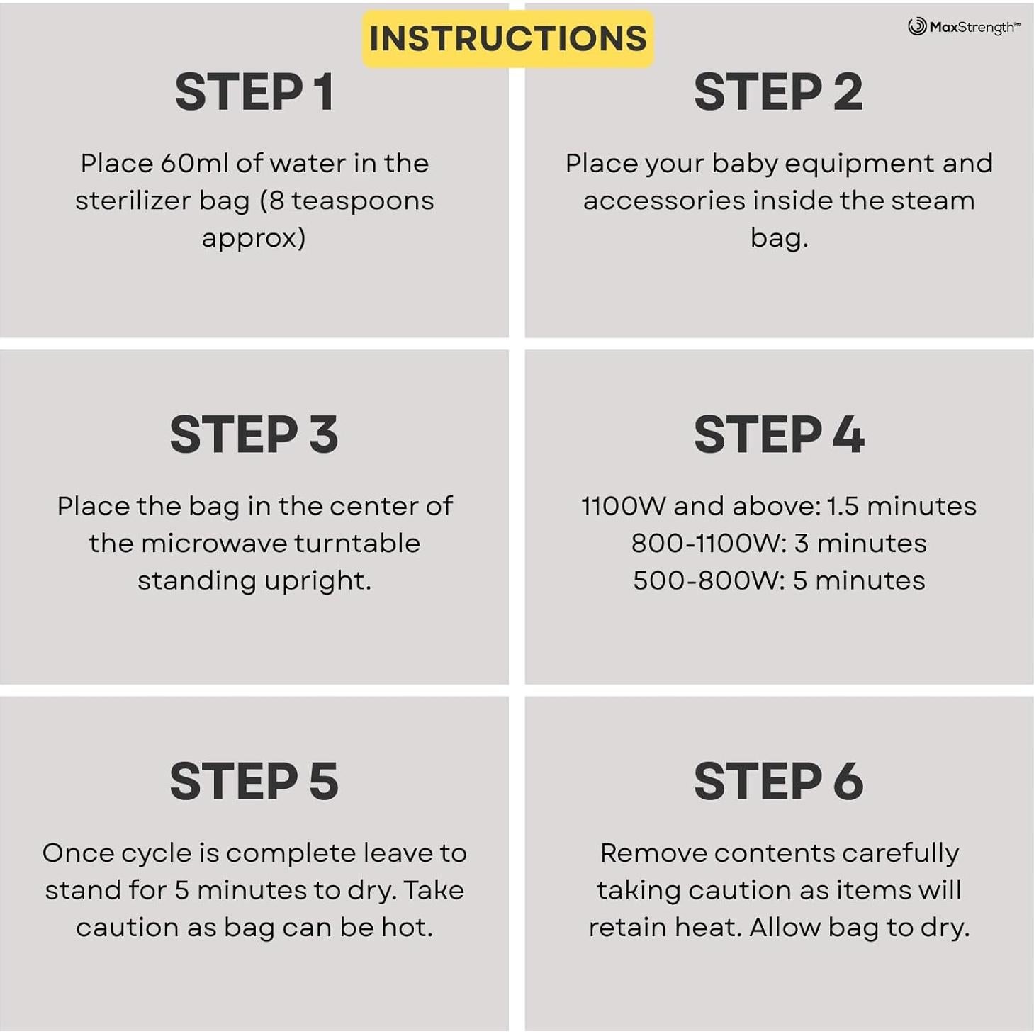 Bolsas Esterilizadoras para Microondas Max Strength Pro 20pc