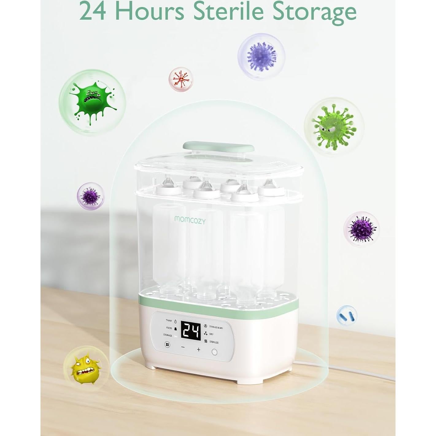 Esterilizador y Secador de Botellas Momcozy 8 en 1 2.61 kg