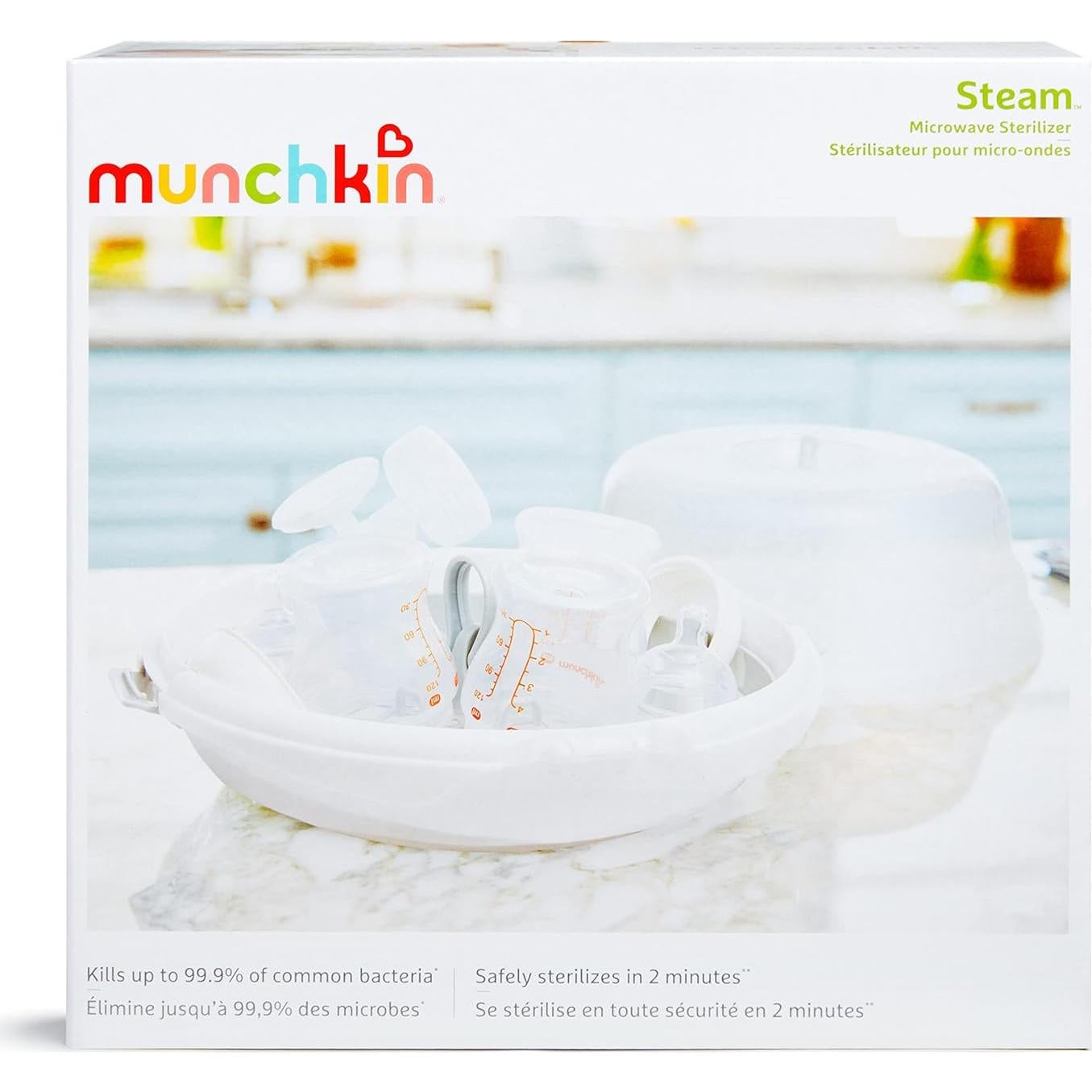 Esterilizador de Botellas Munchkin Steam para Microondas