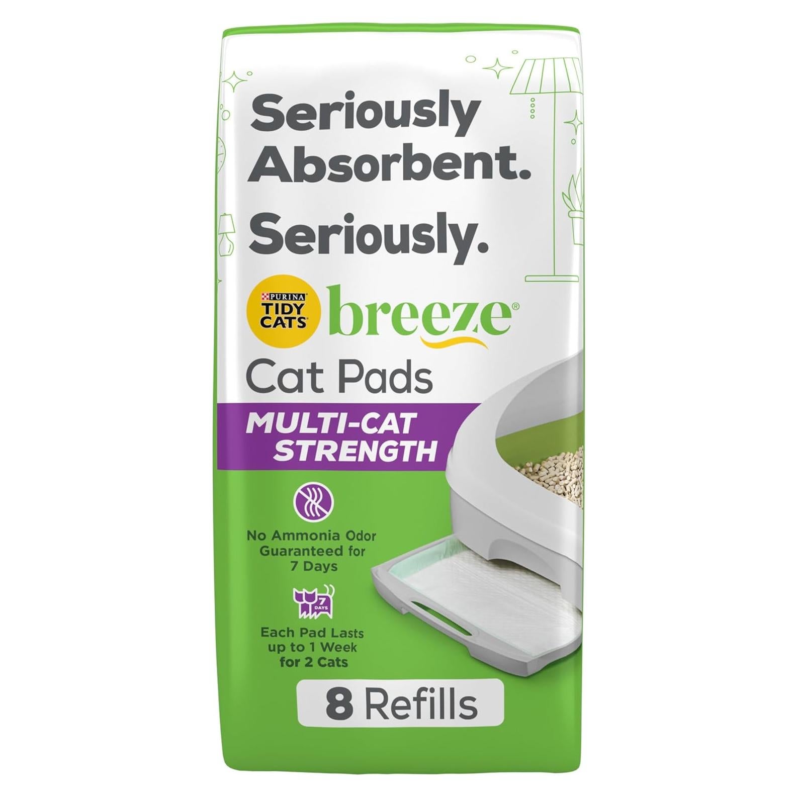 Recarga de Almohadillas para Gatos Purina Tidy Cats Breeze - 8 Unidades