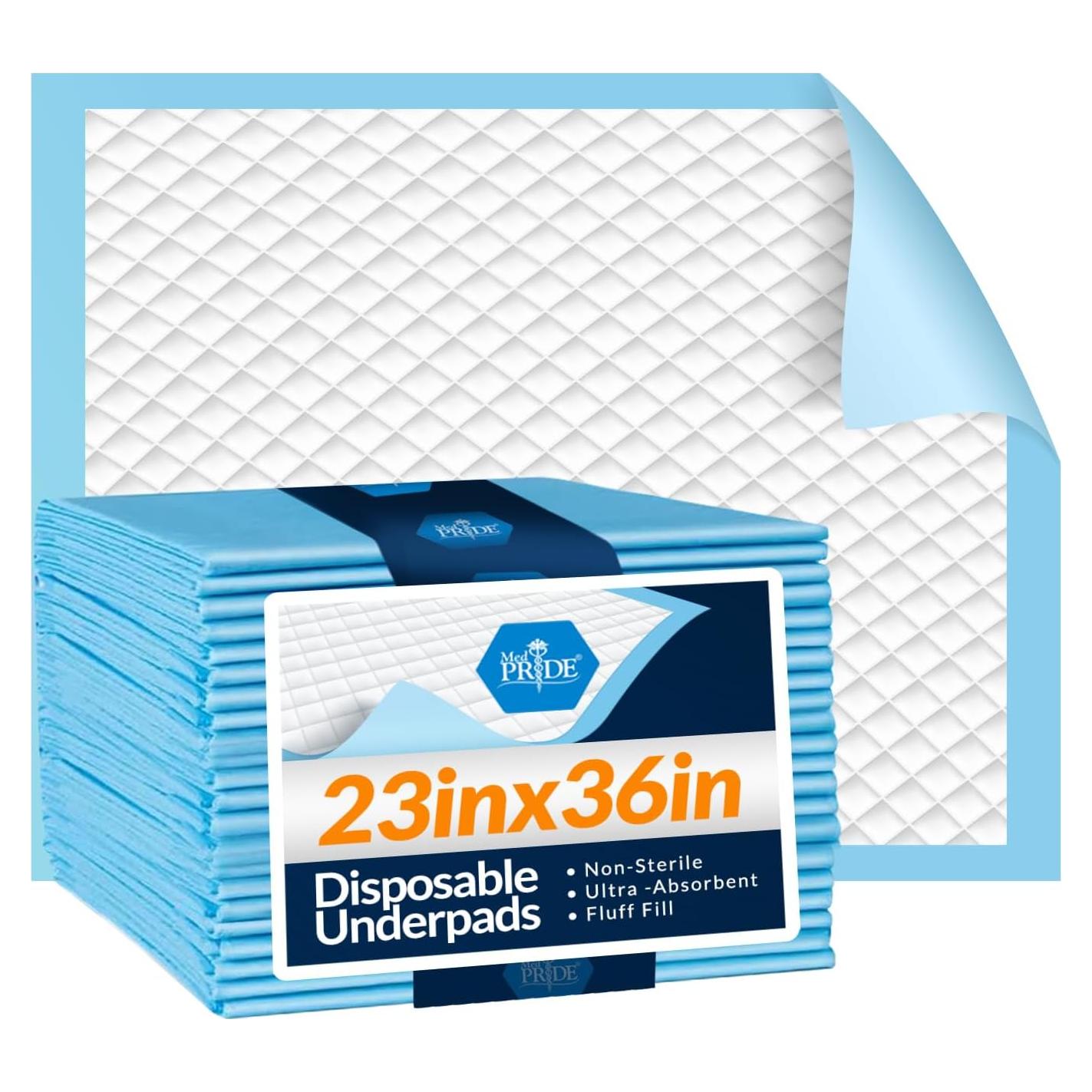 Almohadillas Desechables MED PRIDE 58x91 cm - 25 Unidades