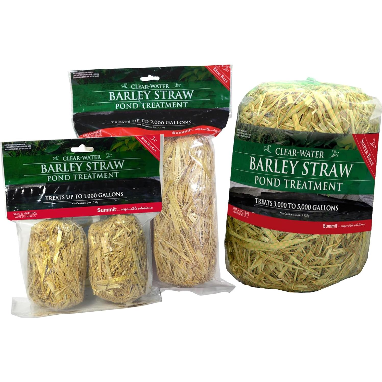 Tratamiento de paja de cebada Summit Clear-Water, 2 fardos