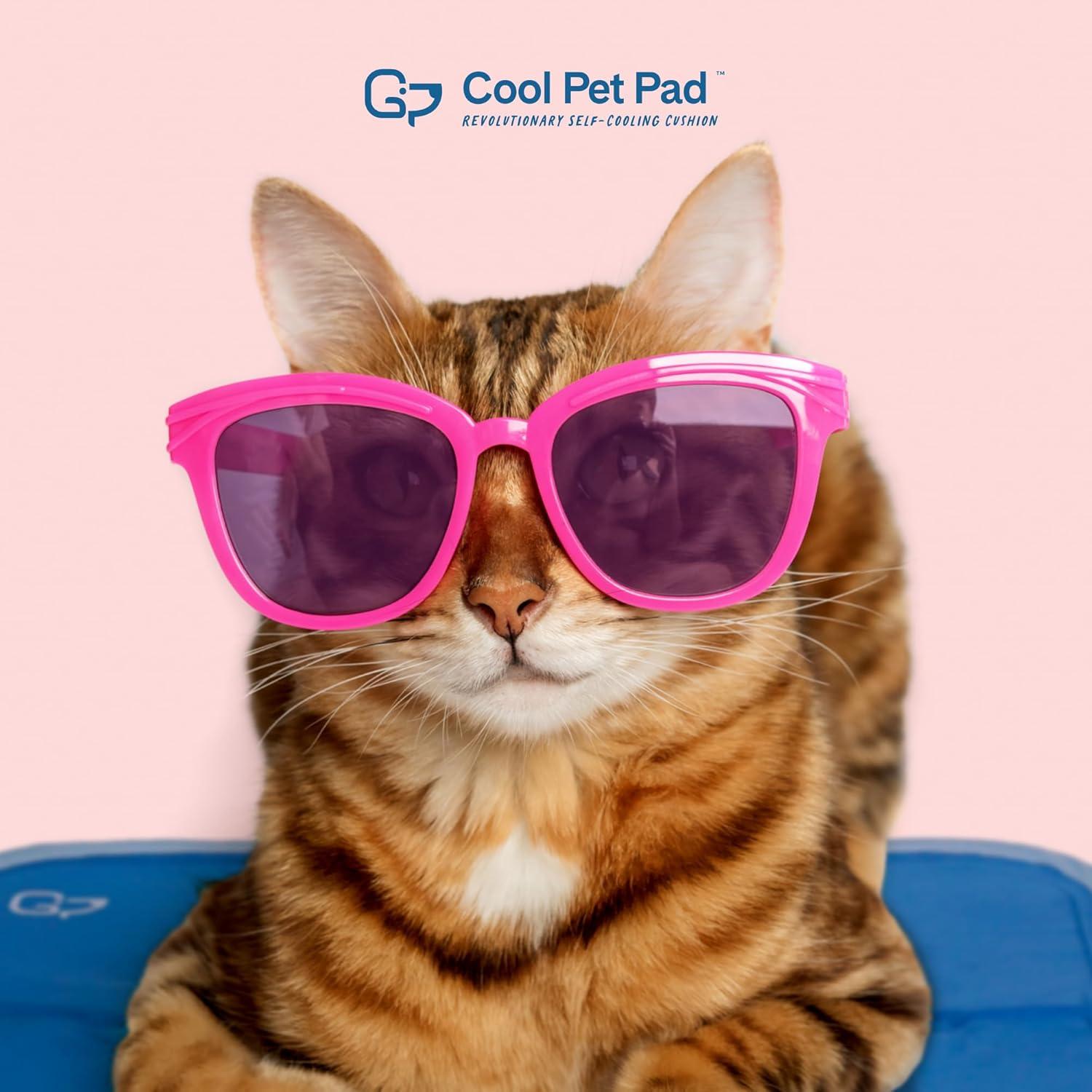 Almohadilla Fresca para Mascotas The Green Pet Shop Mediana Azul - Gel Autocoolante para Perros y Gatos 9.5-20.4 kg