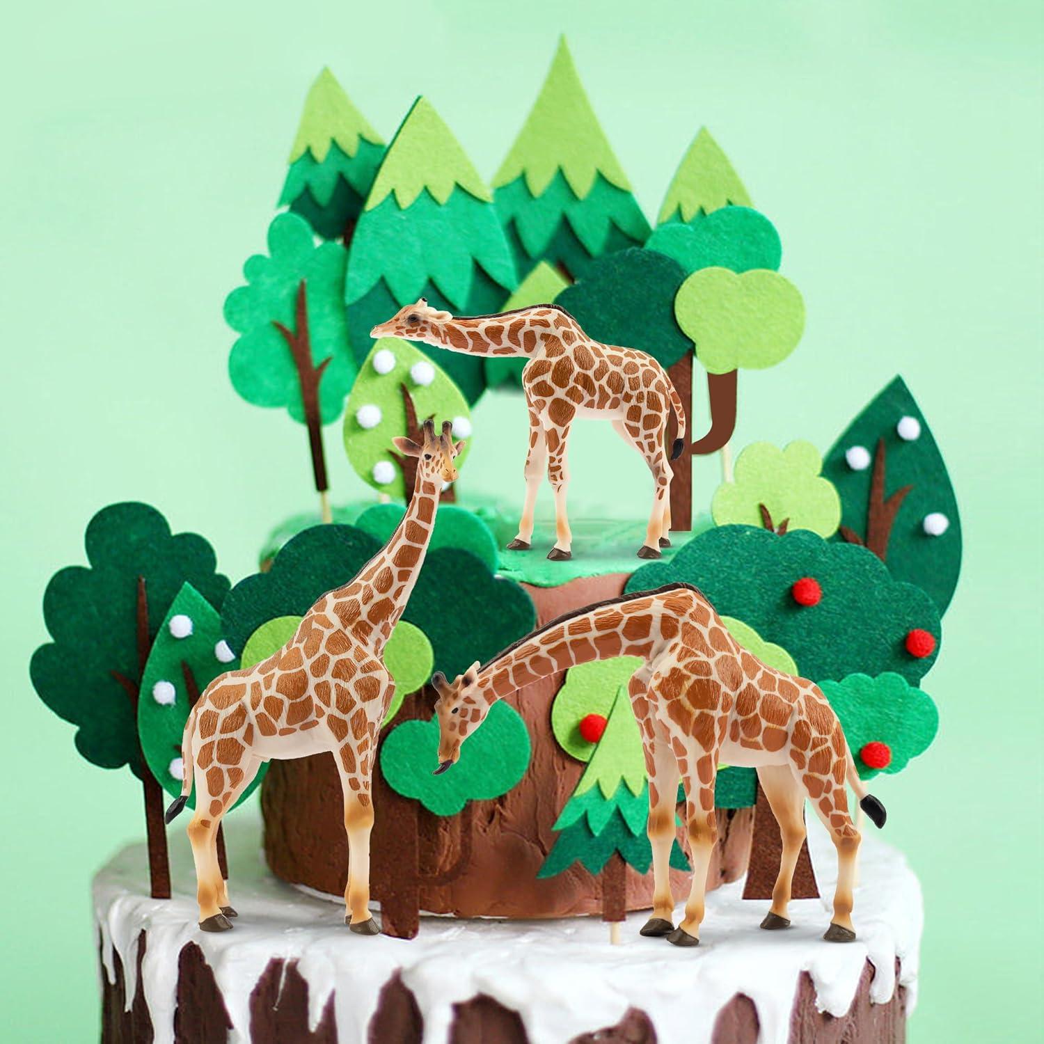 Juego de Figuras de Jirafa EYSCOTA 4 Piezas Realistas