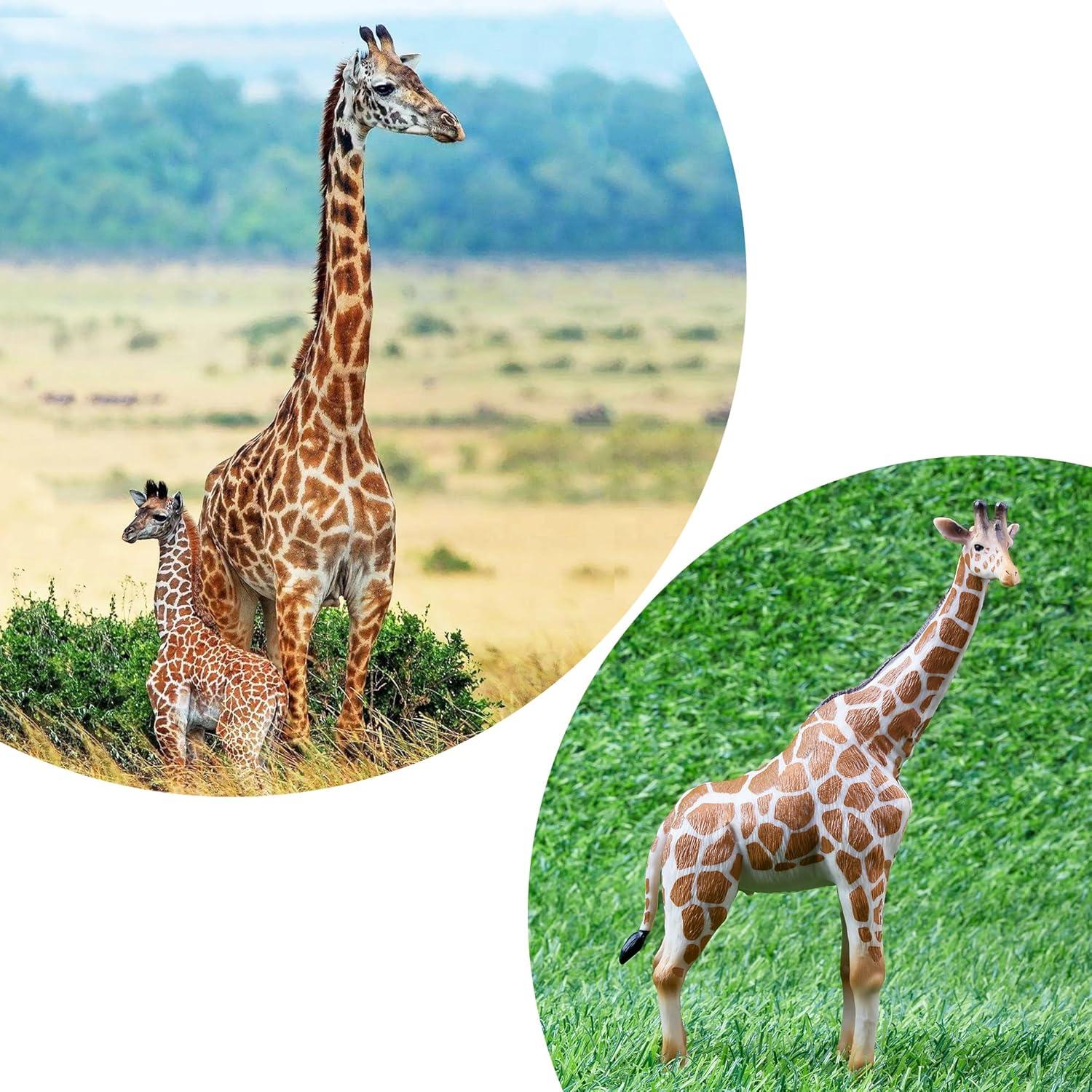 Juego de Figuras de Jirafa EYSCOTA 4 Piezas Realistas