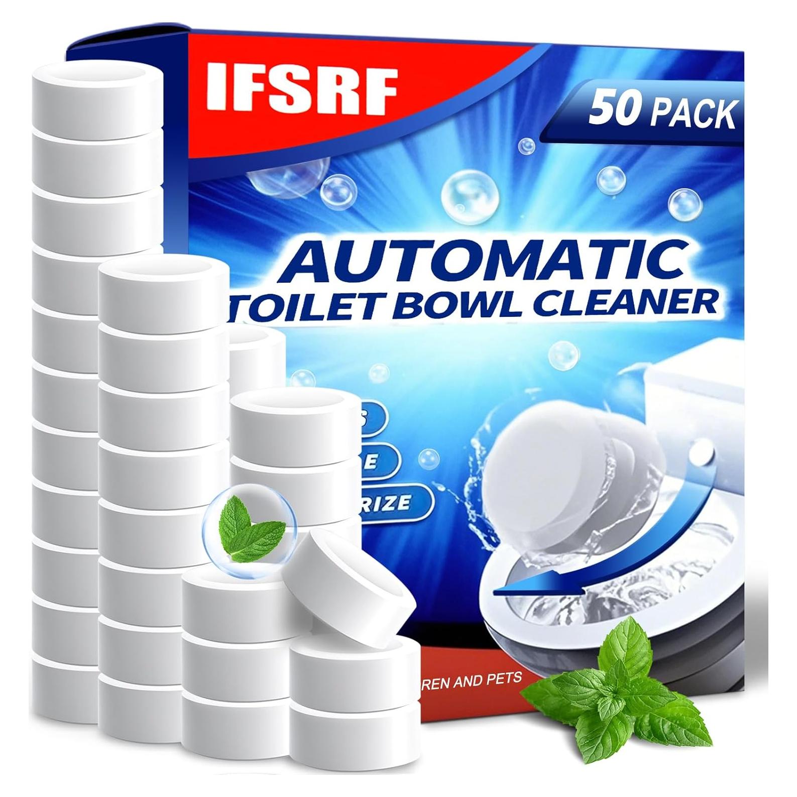 Limpiador de Inodoros Automático 50 Pack - Eficaz y Fácil de Usar