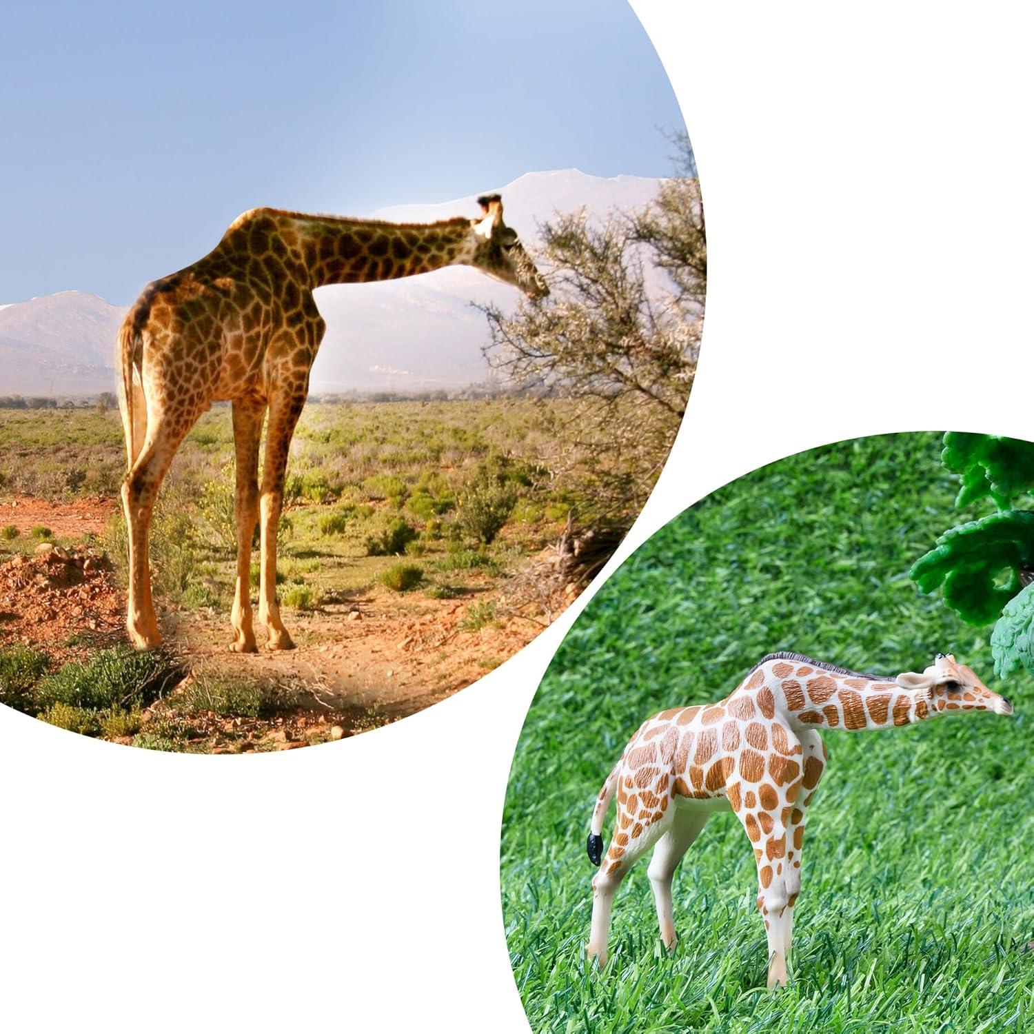 Juego de Figuras de Jirafa EYSCOTA 4 PCS Realistas