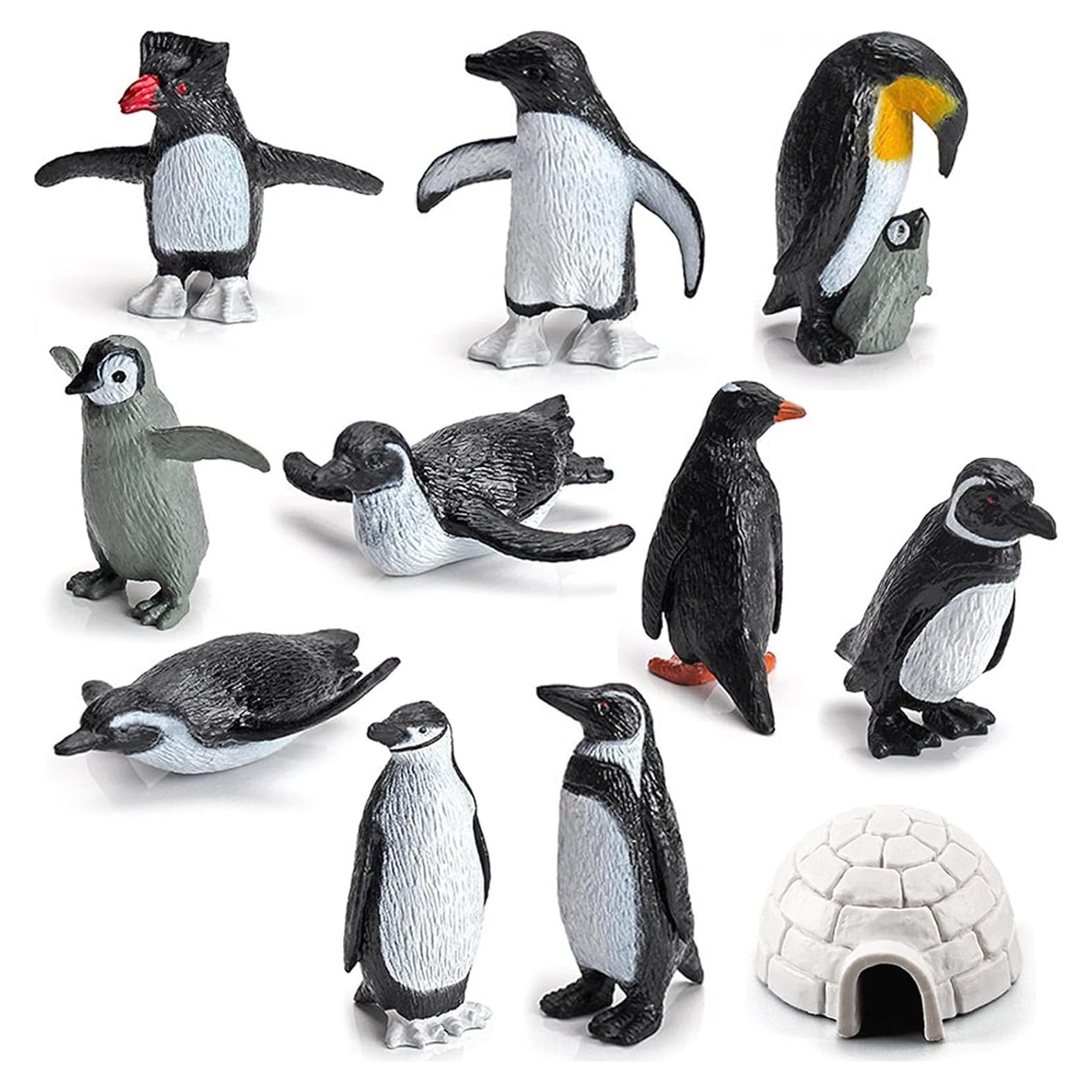Juego de Figuras de Pingüinos ONEST - 11 Piezas Realistas