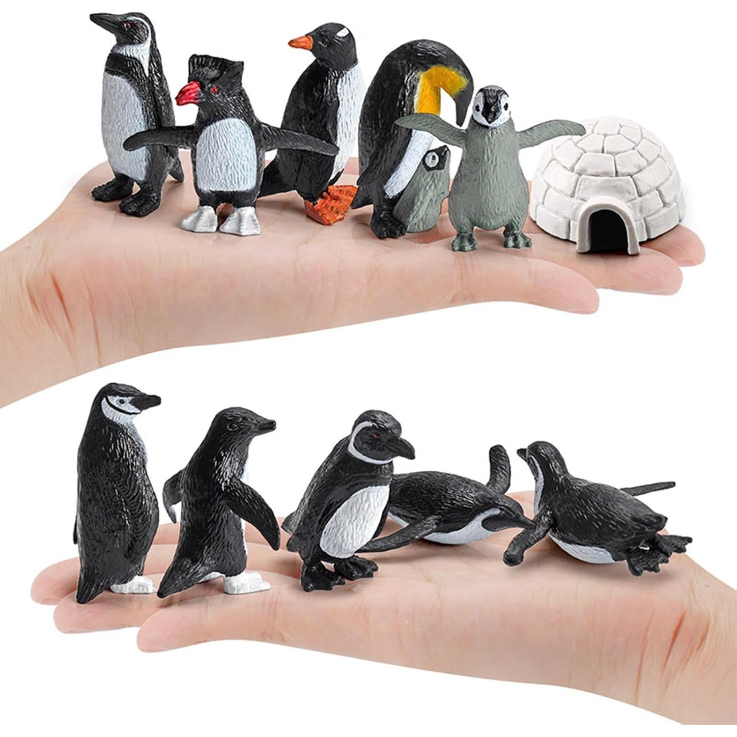 Juego de Figuras de Pingüinos ONEST - 11 Piezas Realistas