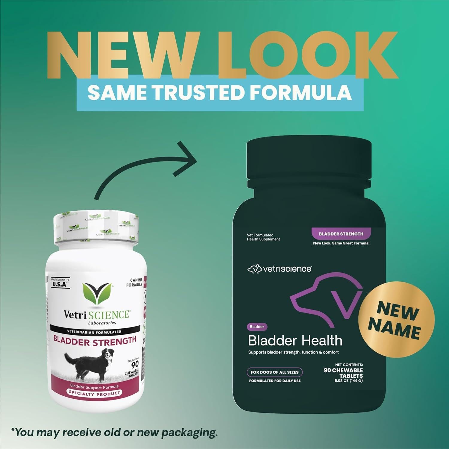 Tabletas Masticables VetriScience para Control de Vejiga Canina 90 Unidades