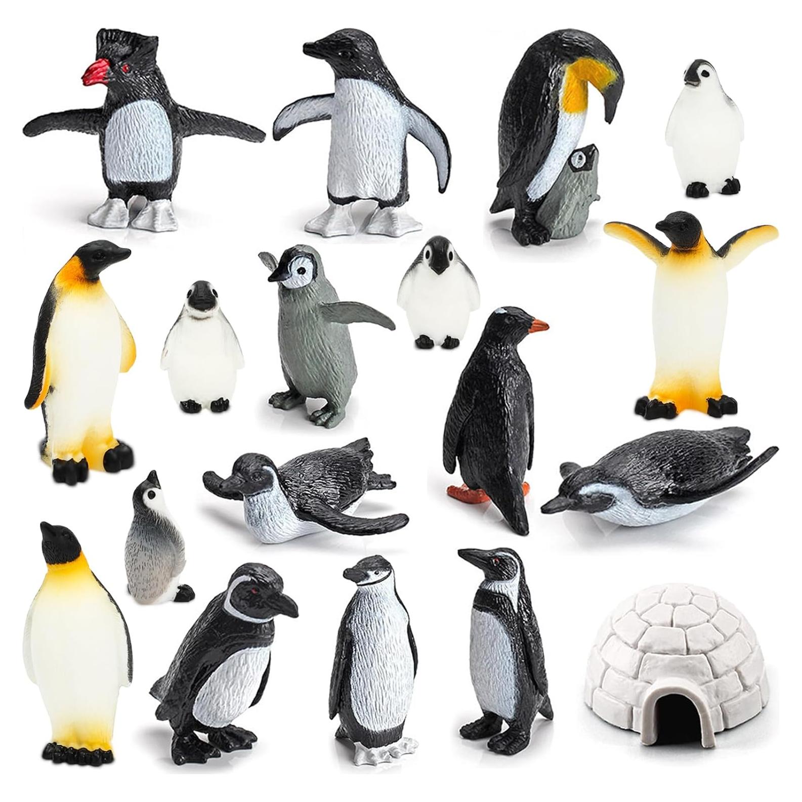 Juego de 18 Figuras de Pingüinos ONEST Juguetes Educativos