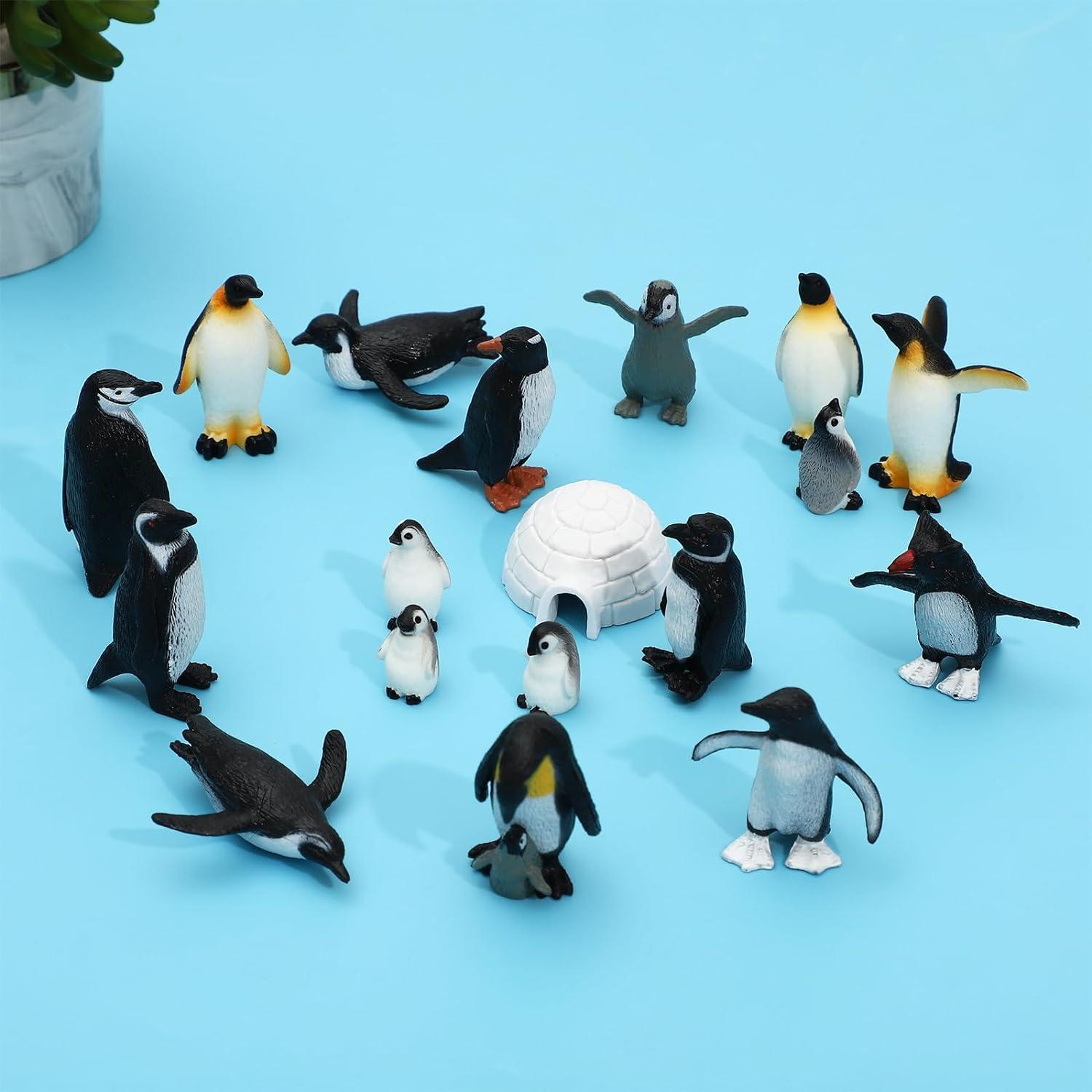 Juego de 18 Figuras de Pingüinos ONEST Juguetes Educativos