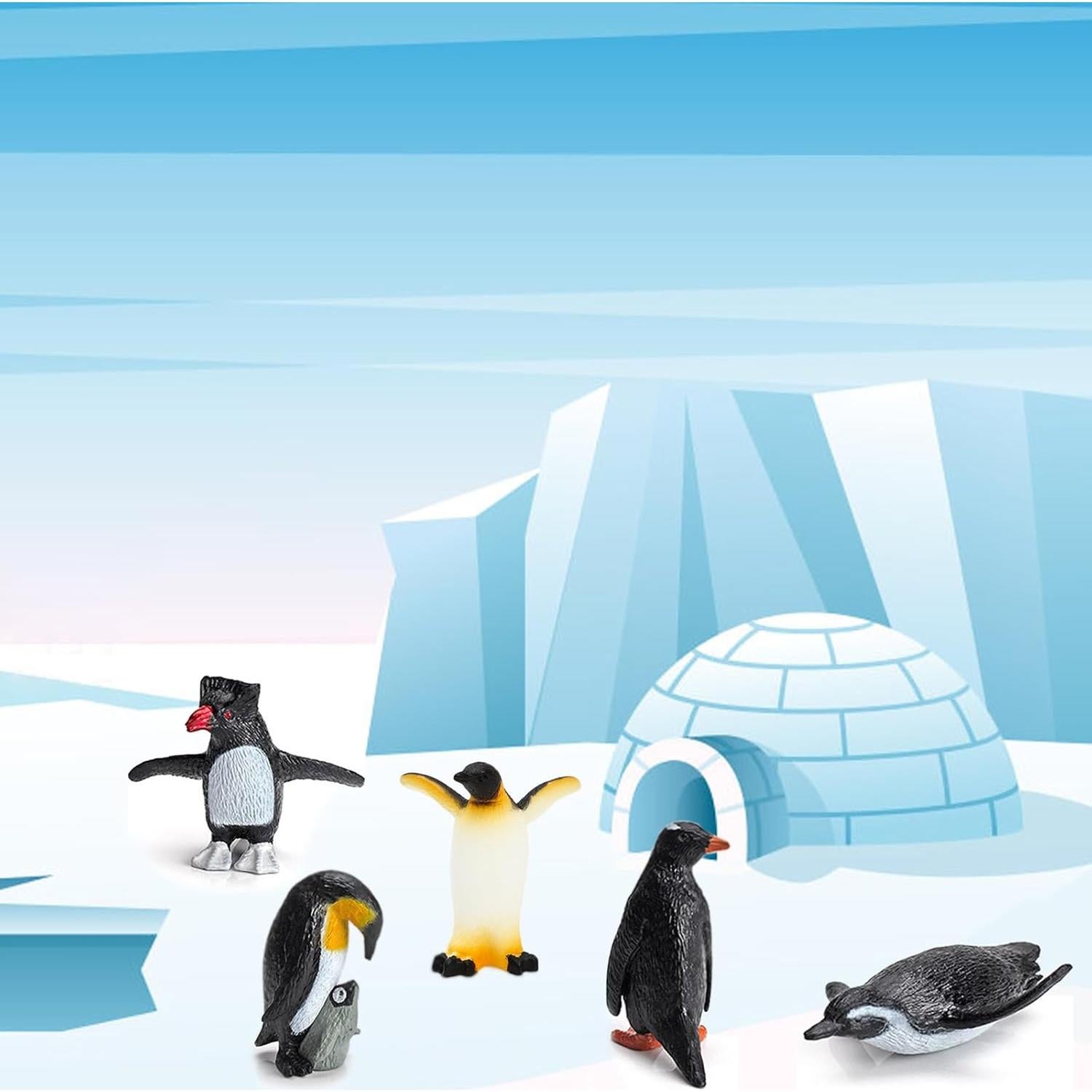 Juego de 18 Figuras de Pingüinos ONEST Juguetes Educativos