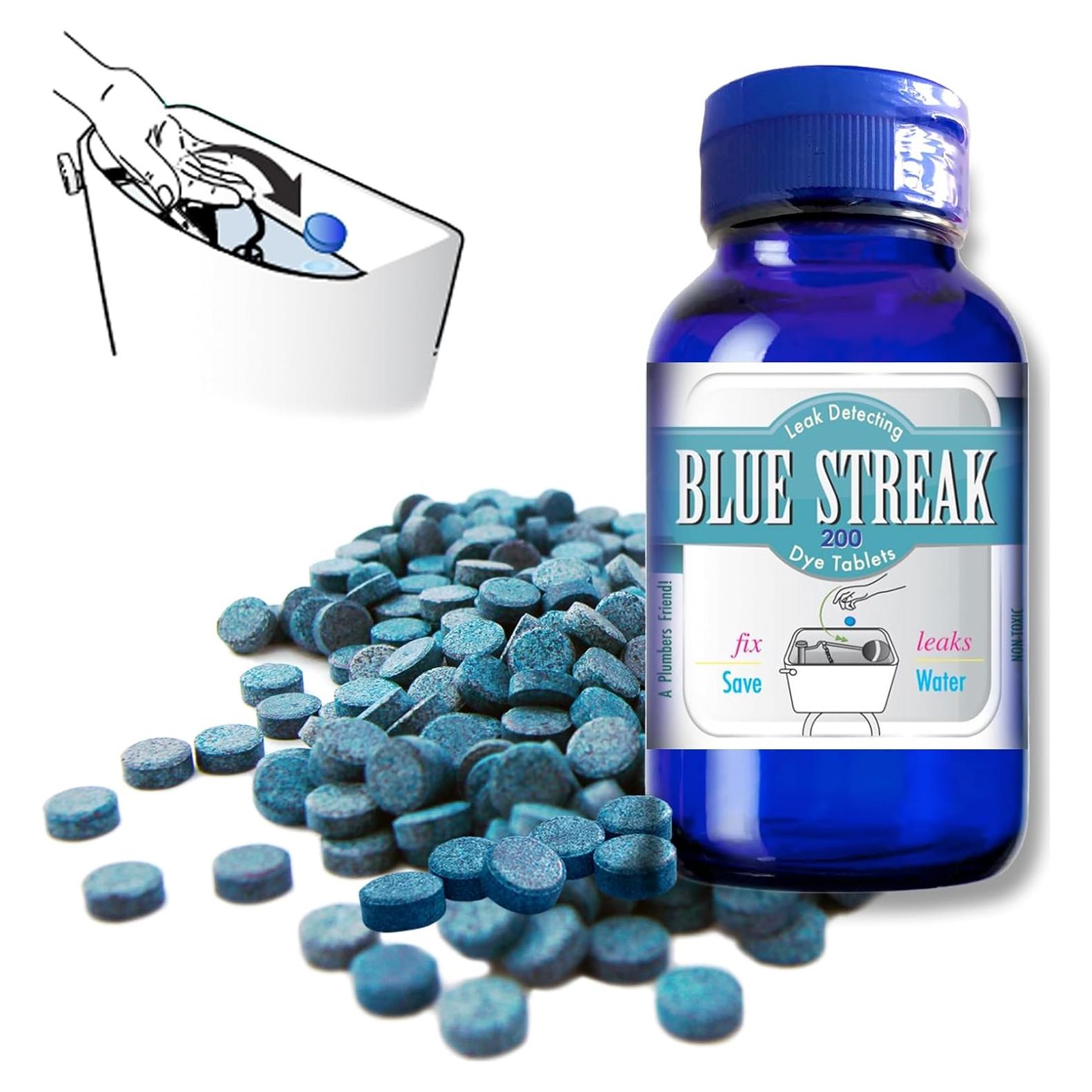 Tabletas de Detección de Fugas Azul Blue Streak - 200 Unidades