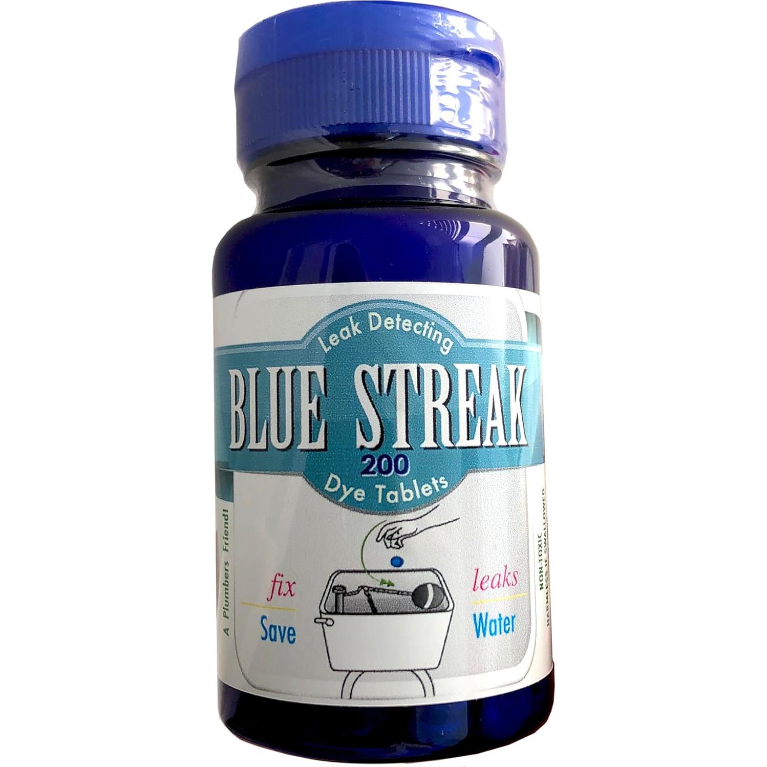 Tabletas de Detección de Fugas Azul Blue Streak - 200 Unidades