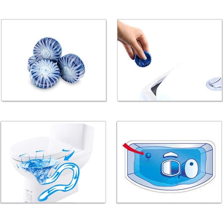 Tabletas de limpieza para inodoro Meihejia 6 unidades