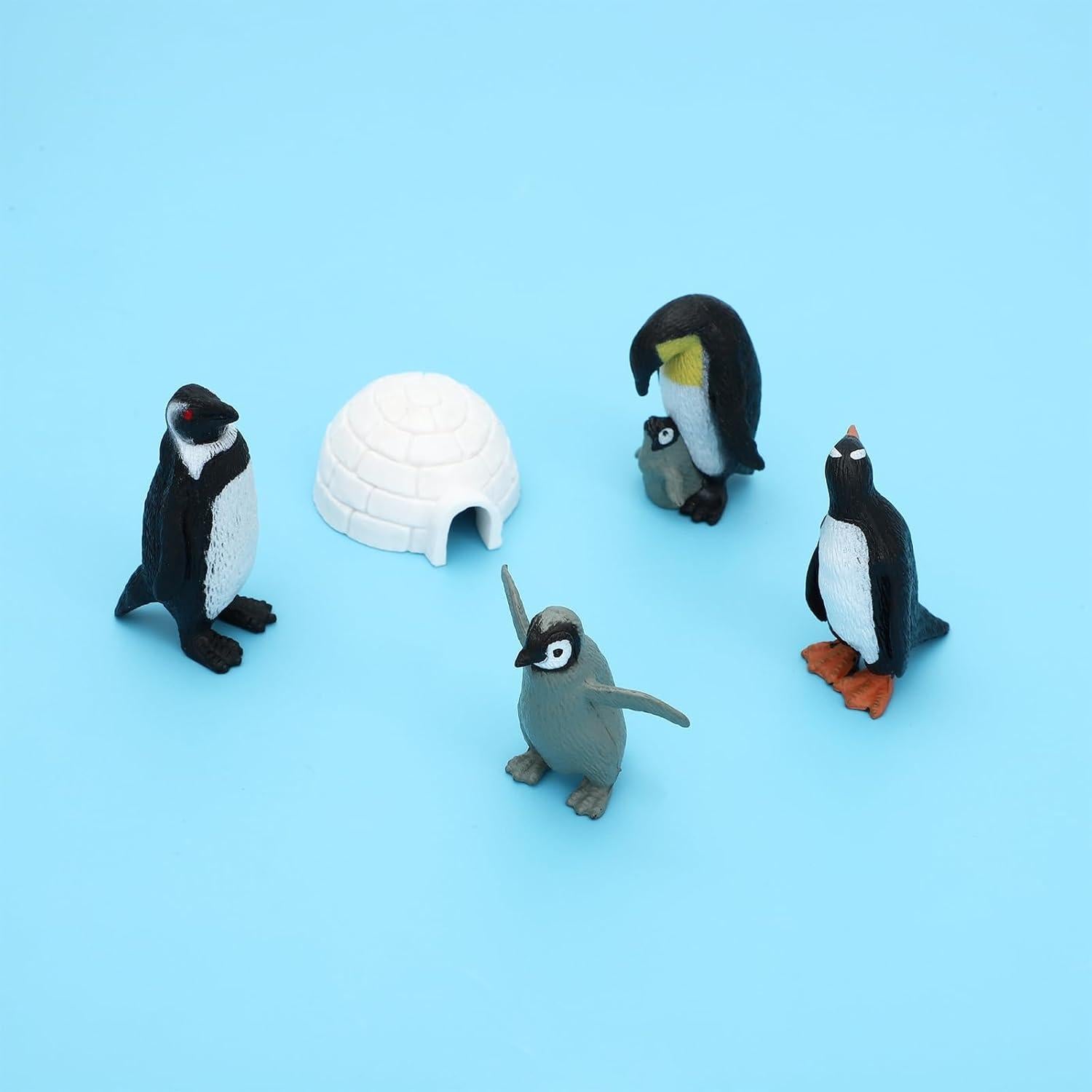 Juego de Figuras de Pingüinos Mini ONEST 11 Piezas Realistas