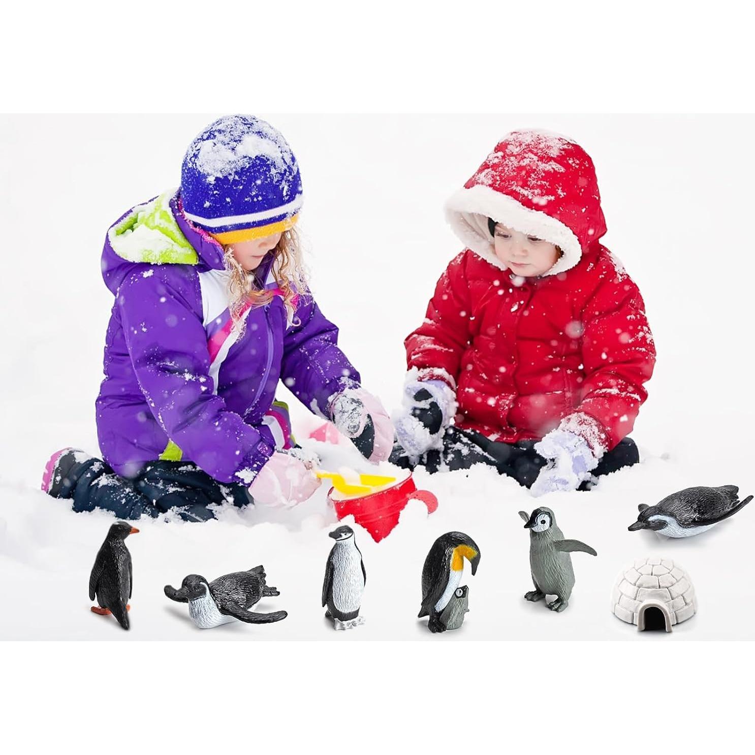 Juego de Figuras de Pingüinos Mini ONEST 11 Piezas Realistas