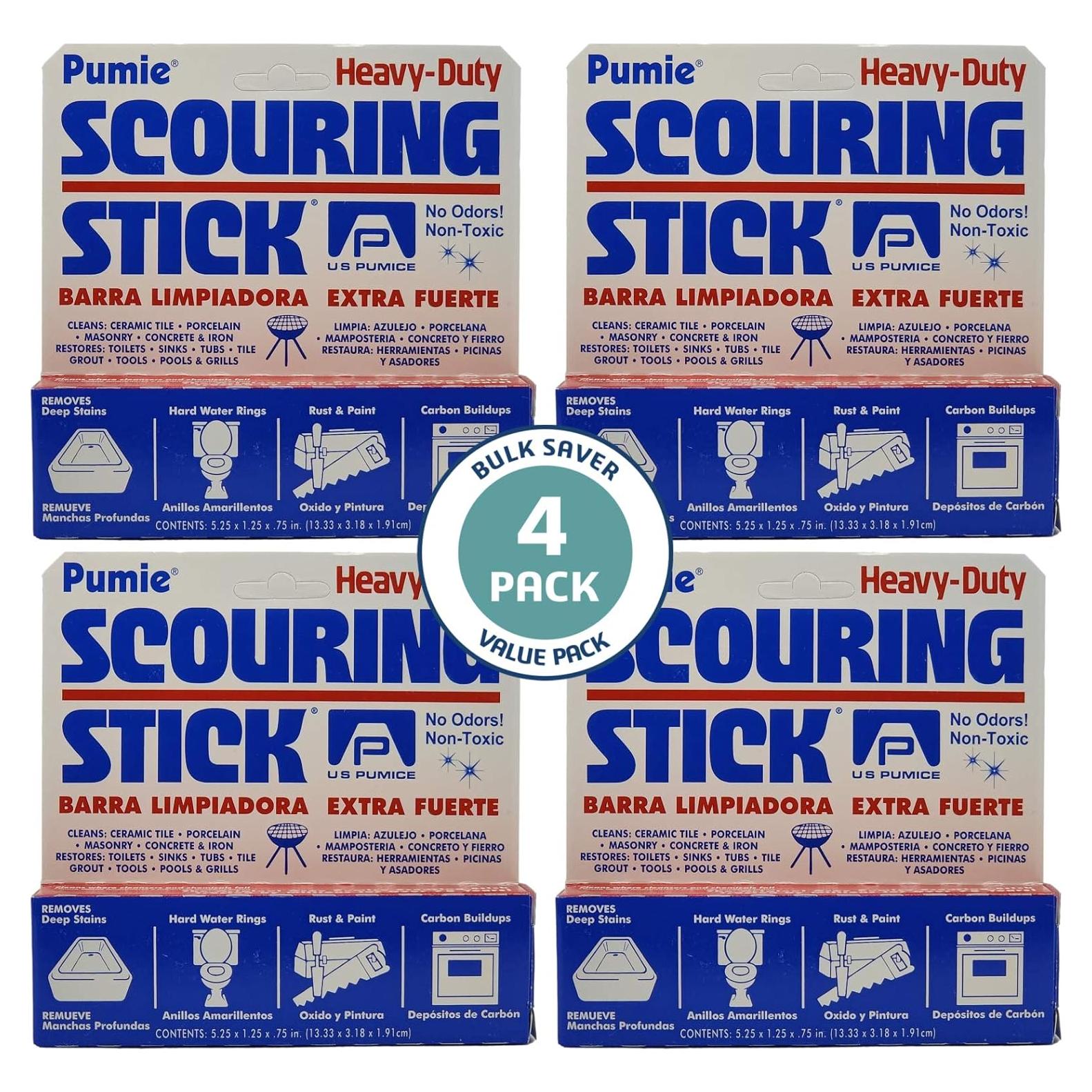 Barra de Limpieza PUMIE - Paquete de 4 para Inodoros y Superficies