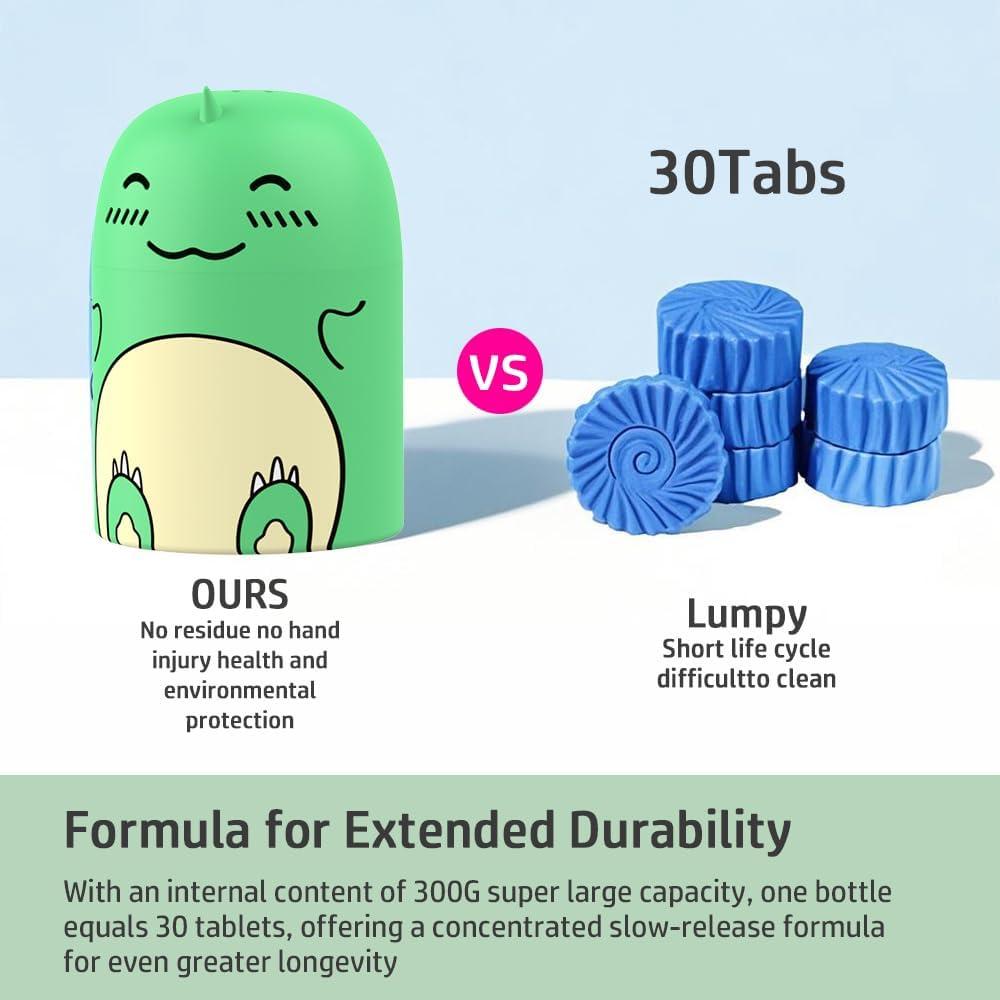 Limpiador de Inodoro Dinosaurio CloudMades Verde 90 Días