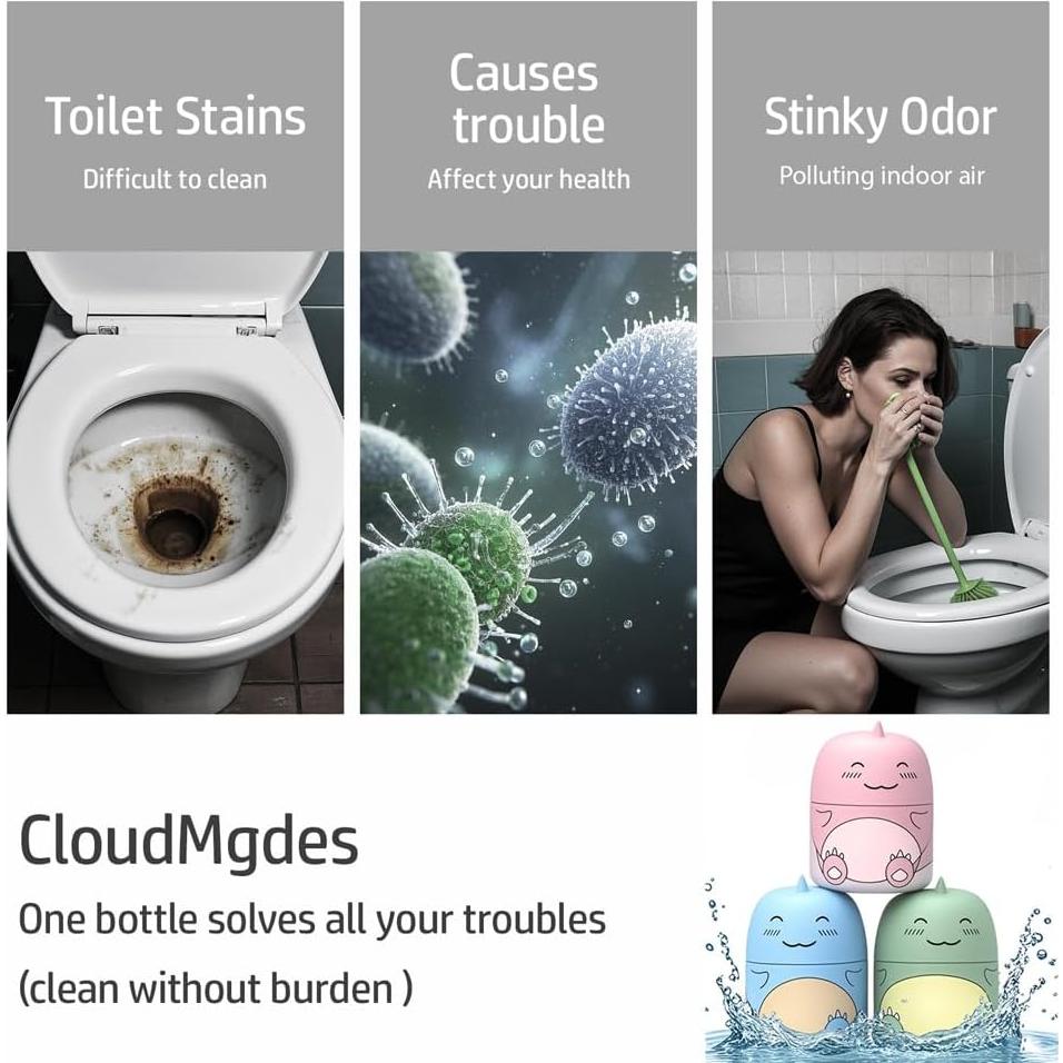 Limpiador de Inodoro Dinosaurio CloudMades Verde 90 Días