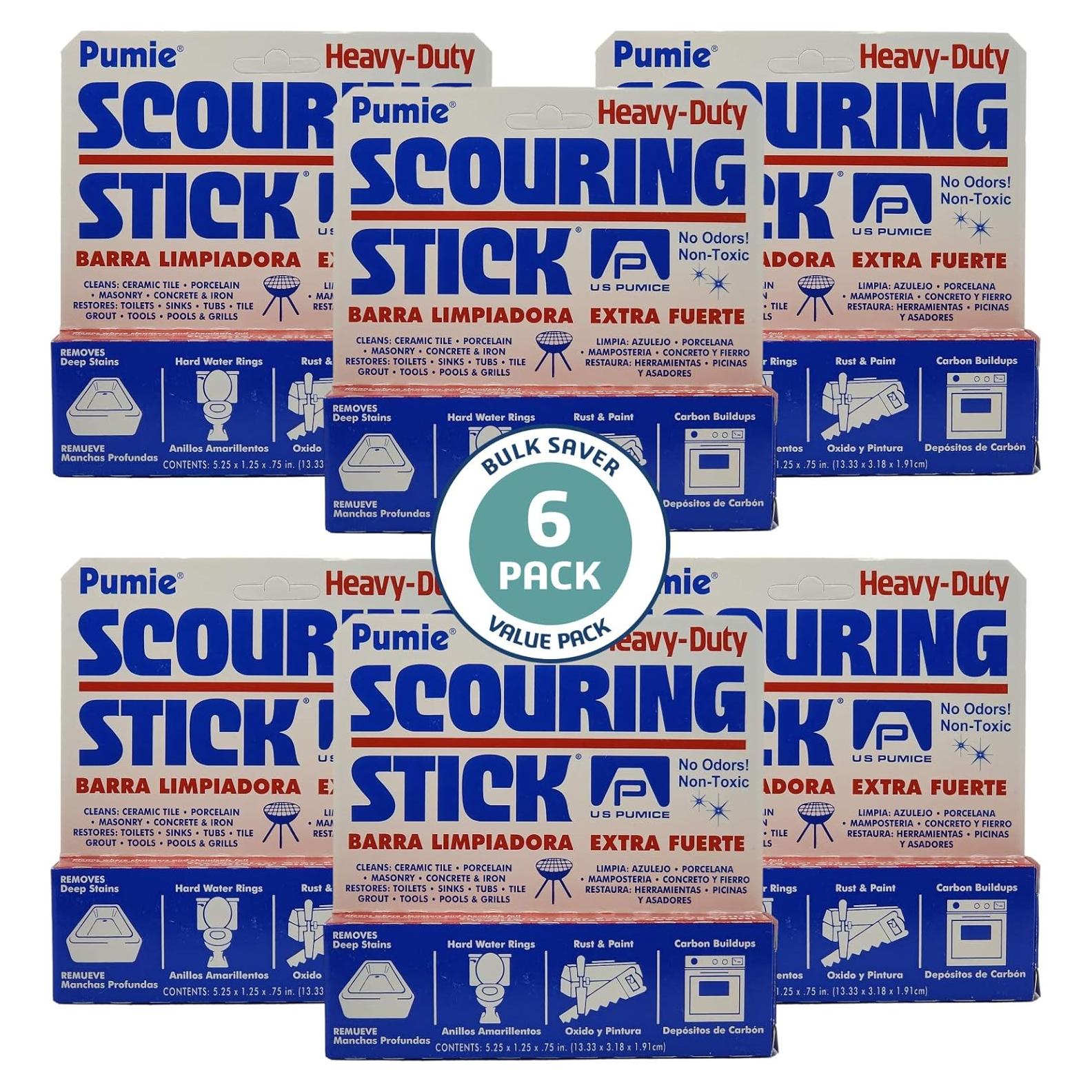 Paquete de 6 PUMIE Barra de Limpieza para Inodoro 33.8x8.1 cm