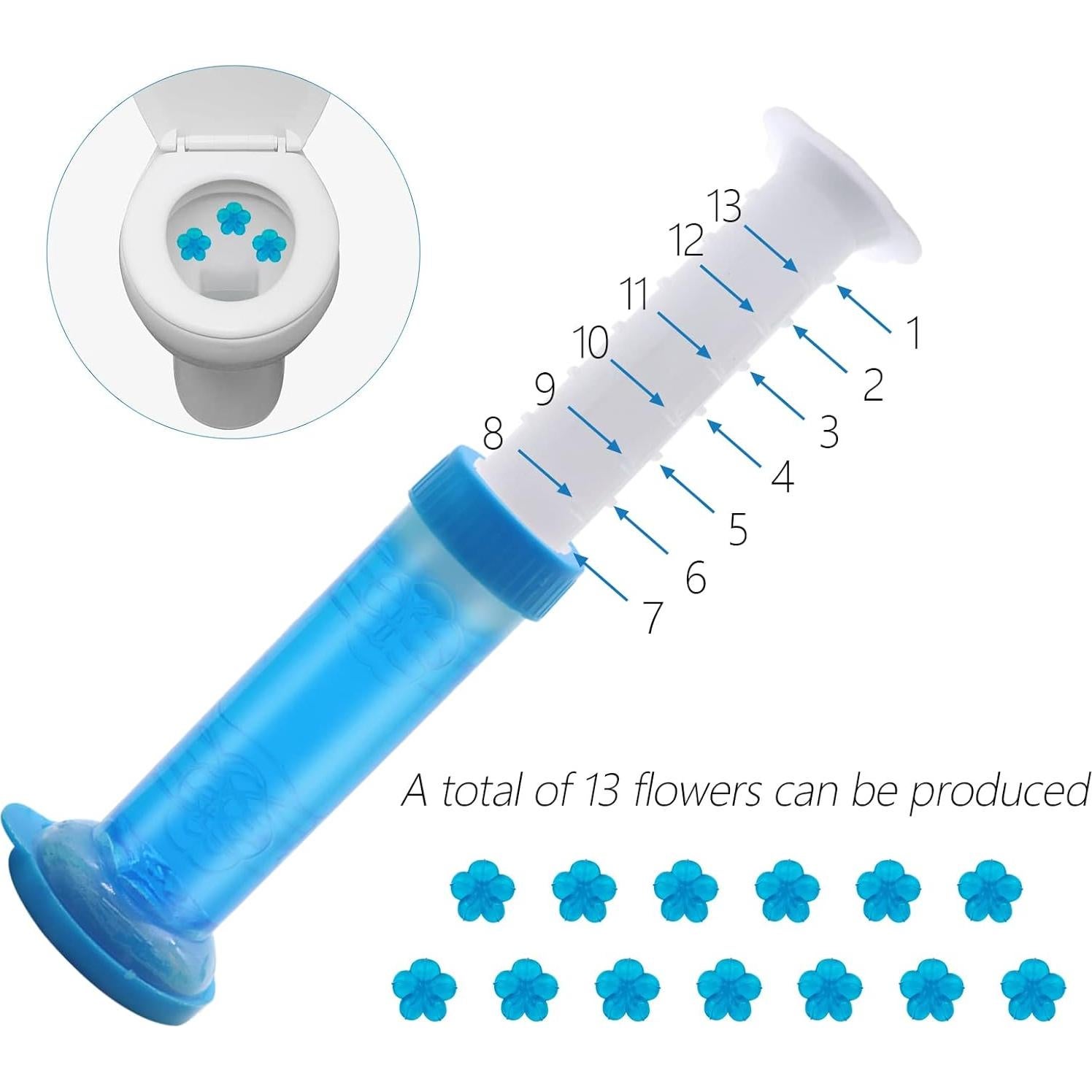 Sello de Gel para Inodoro Ayipaqen 4PCS Aroma Floral