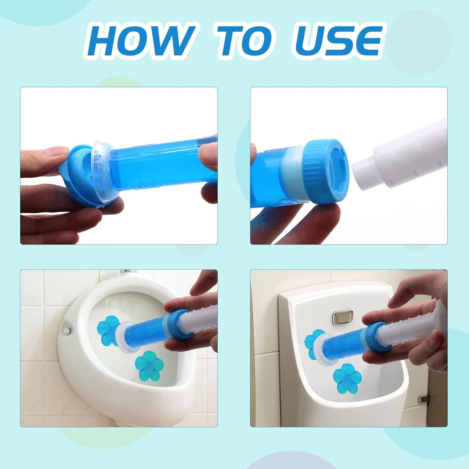 Sello de Gel para Inodoro Ayipaqen 4PCS Aroma Floral