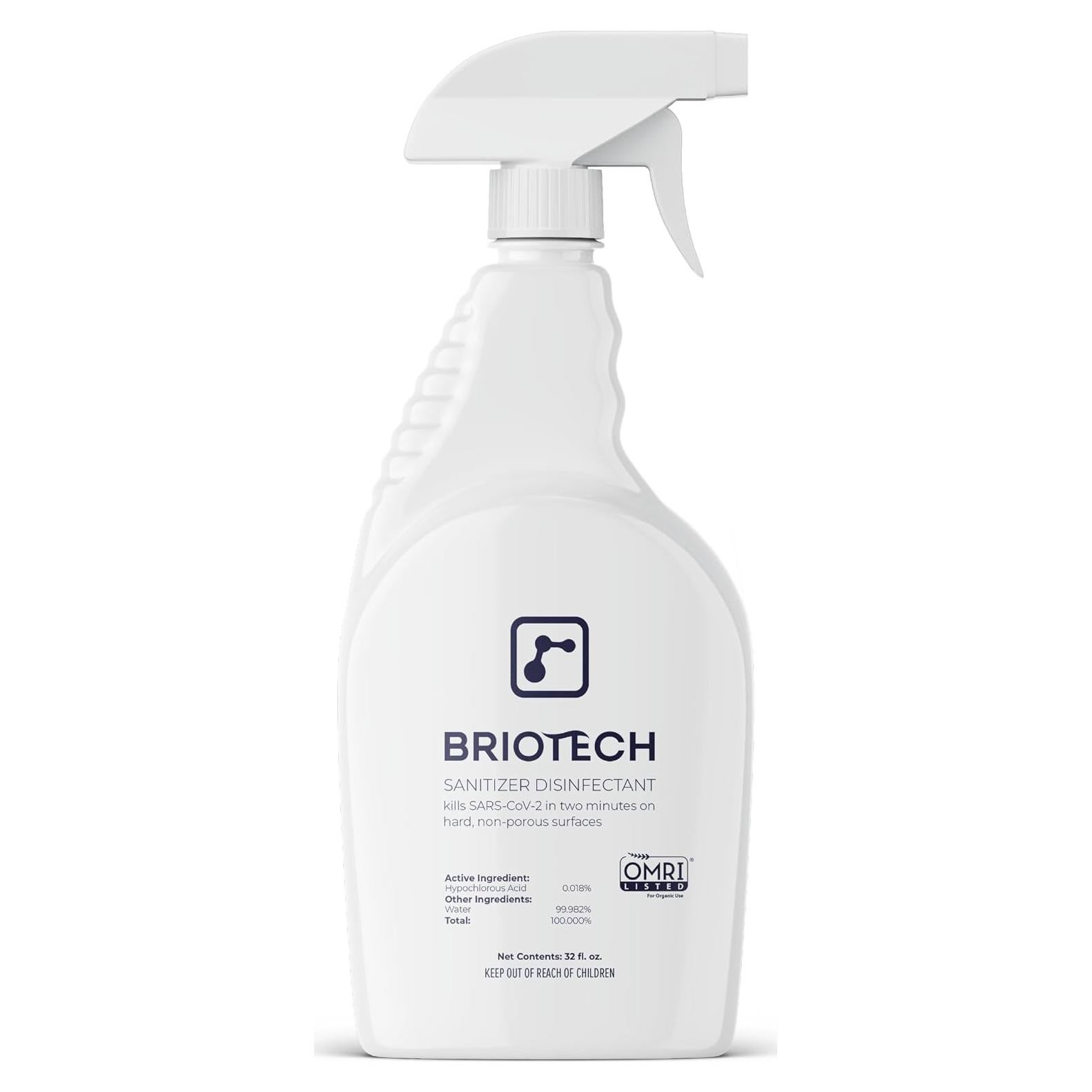 Desinfectante Spray Hipocloroso Briotech 946 ml - Elimina 99.99% Virus