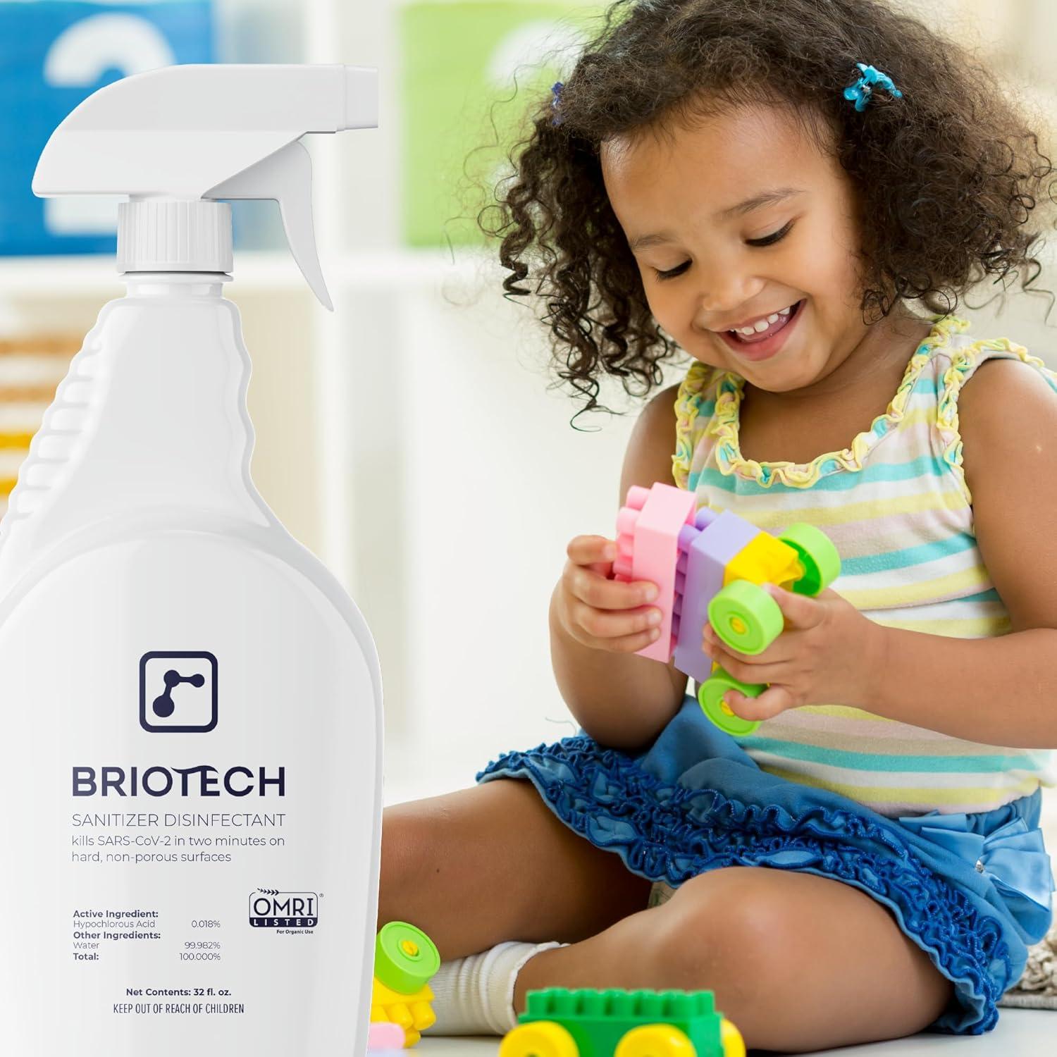 Desinfectante Spray Hipocloroso Briotech 946 ml - Elimina 99.99% Virus